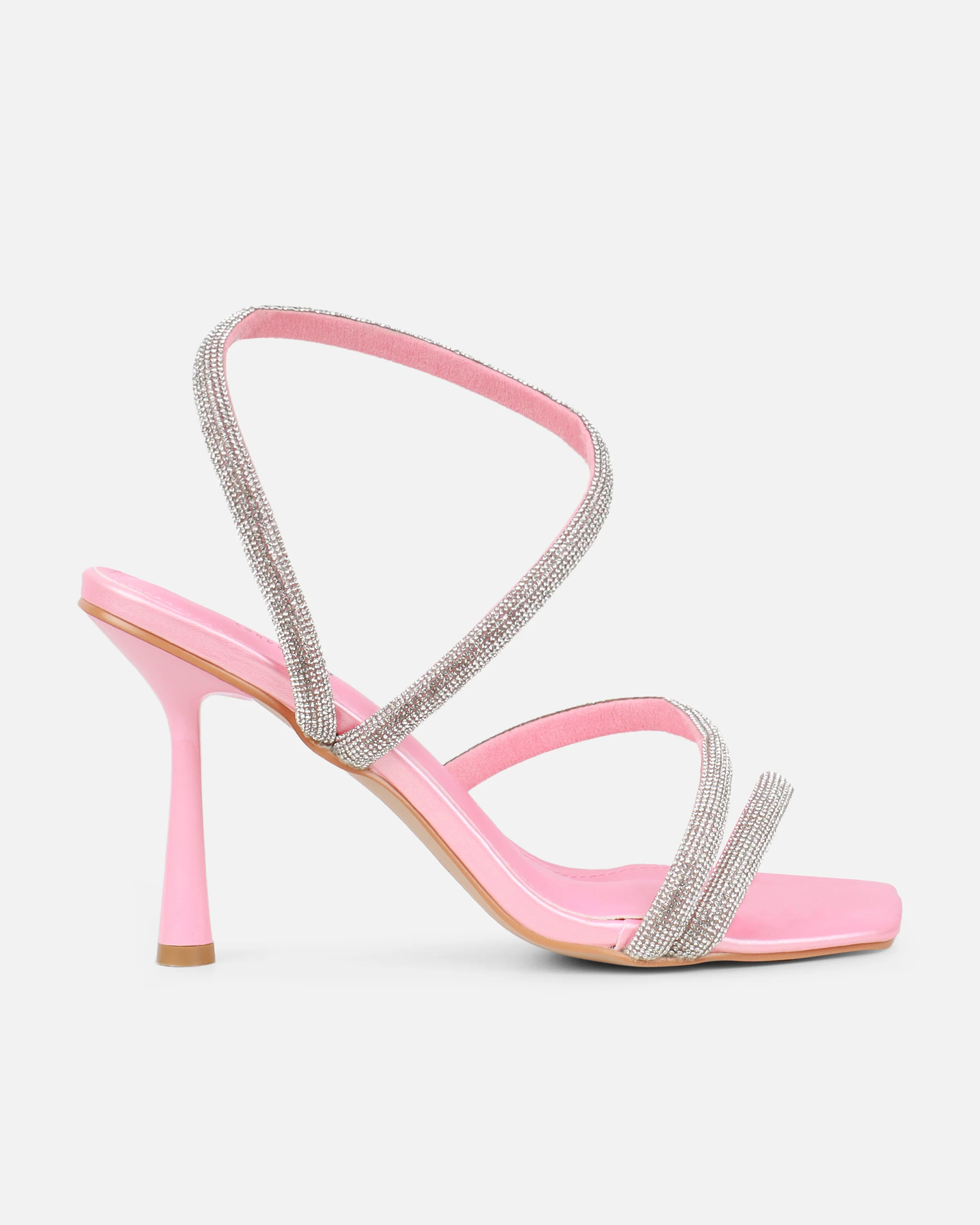 Maella Pink Pearl Diamante Heeled Sandals - Image 2