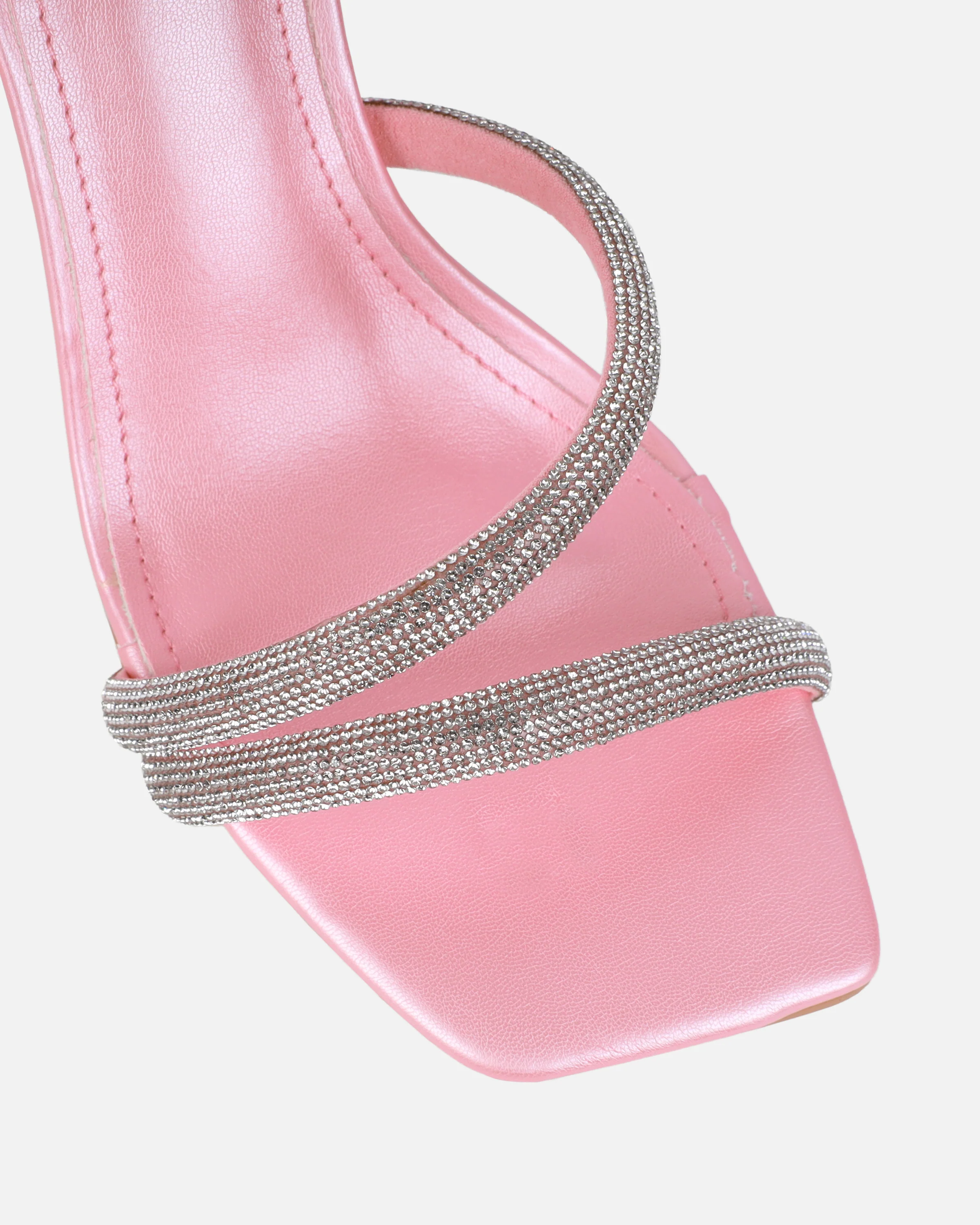 Maella Pink Pearl Diamante Heeled Sandals - Image 4