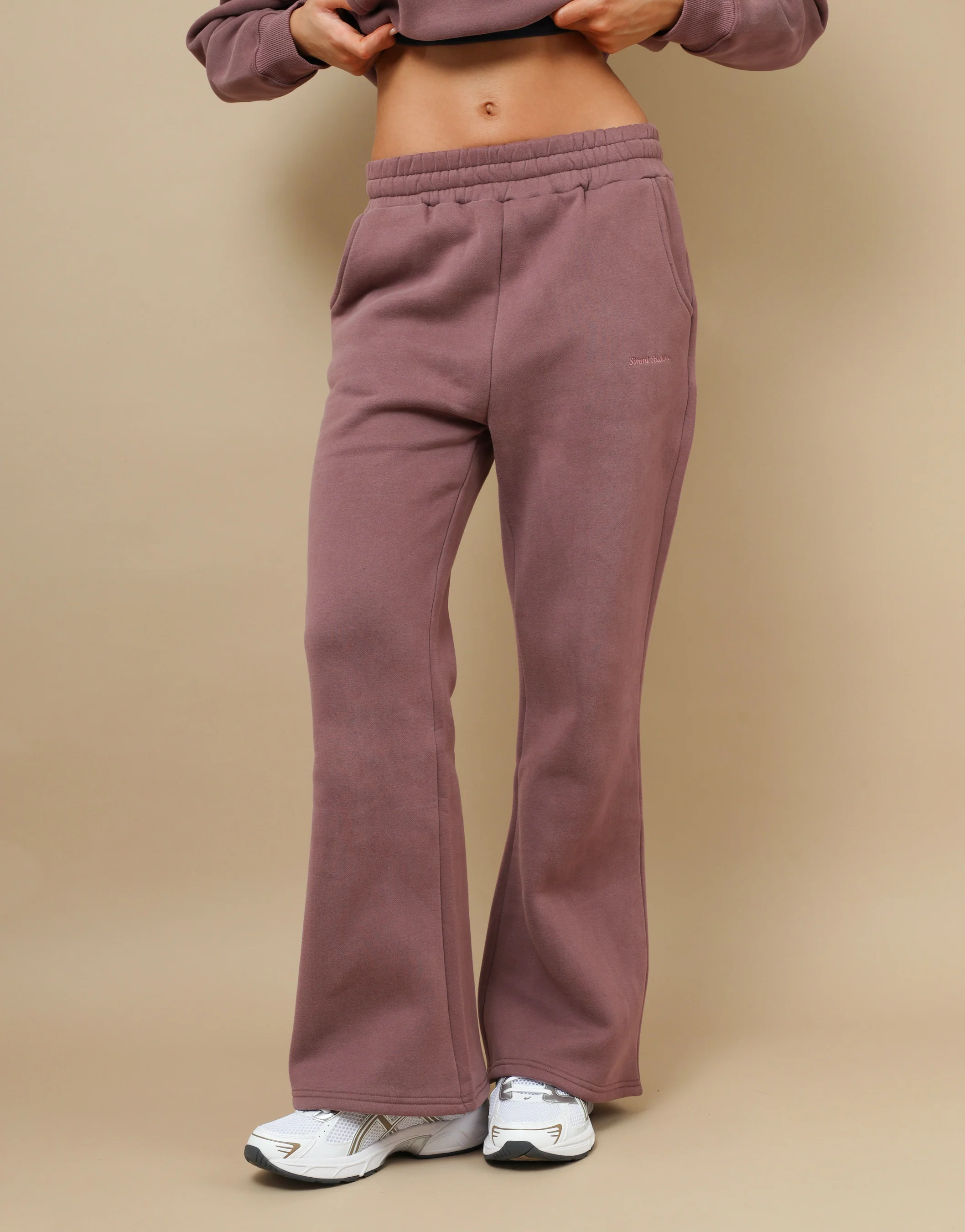 Maia Simmi Studios Essentials Joggers In Mauve - Image 2