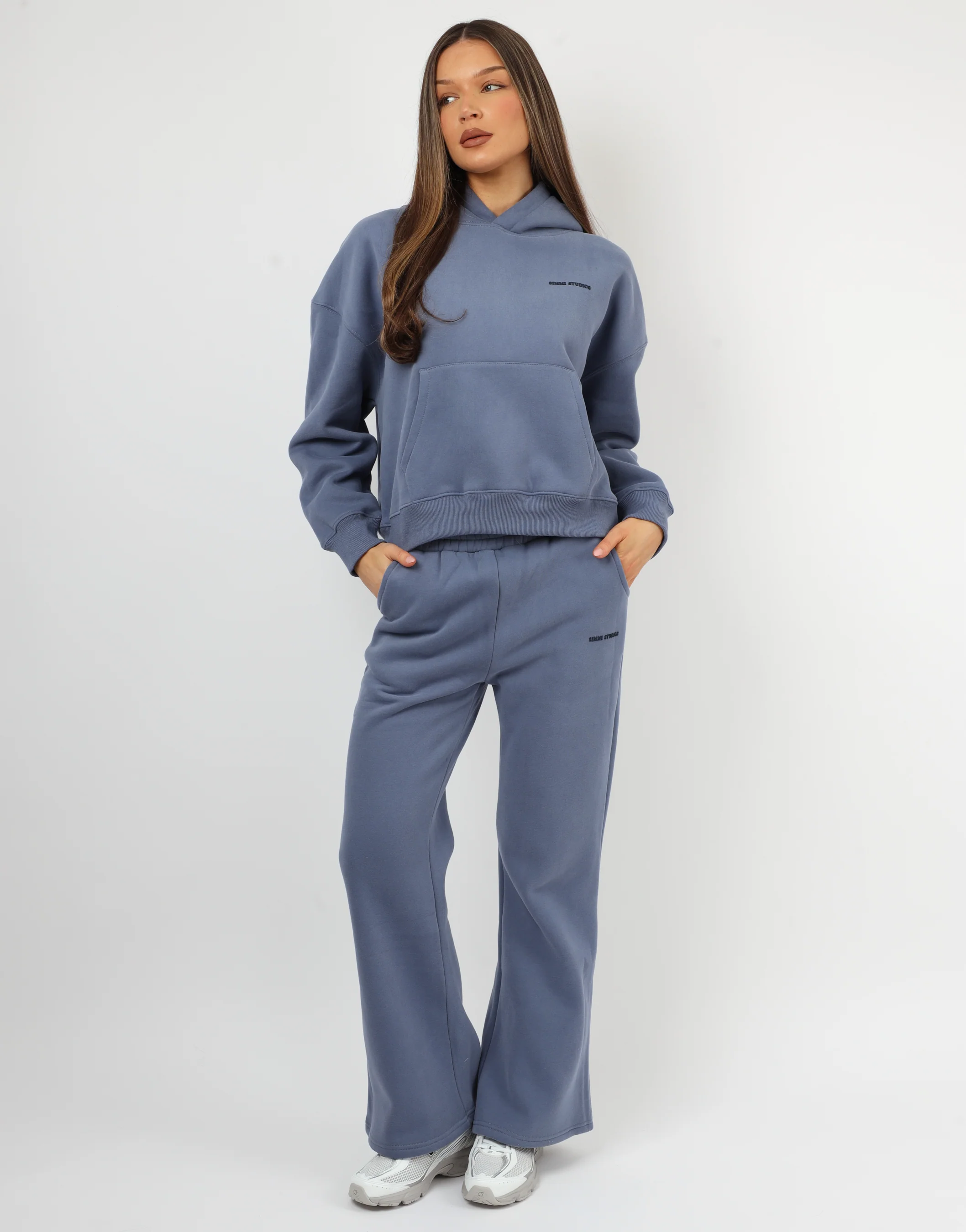 Maisy Simmi Studios Essentials Hoodie In Blue - Image 3