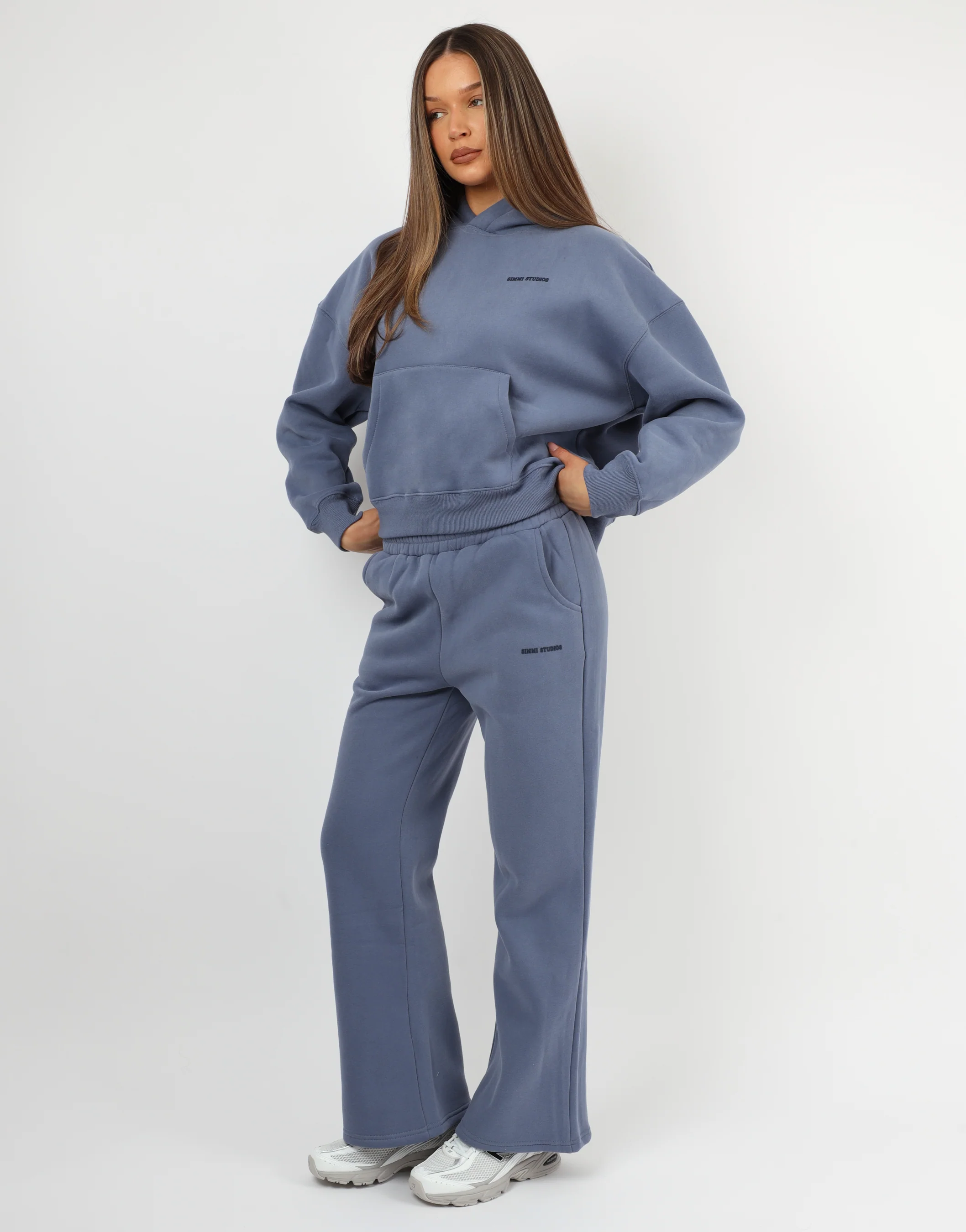 Maisy Simmi Studios Essentials Hoodie In Blue - Image 4