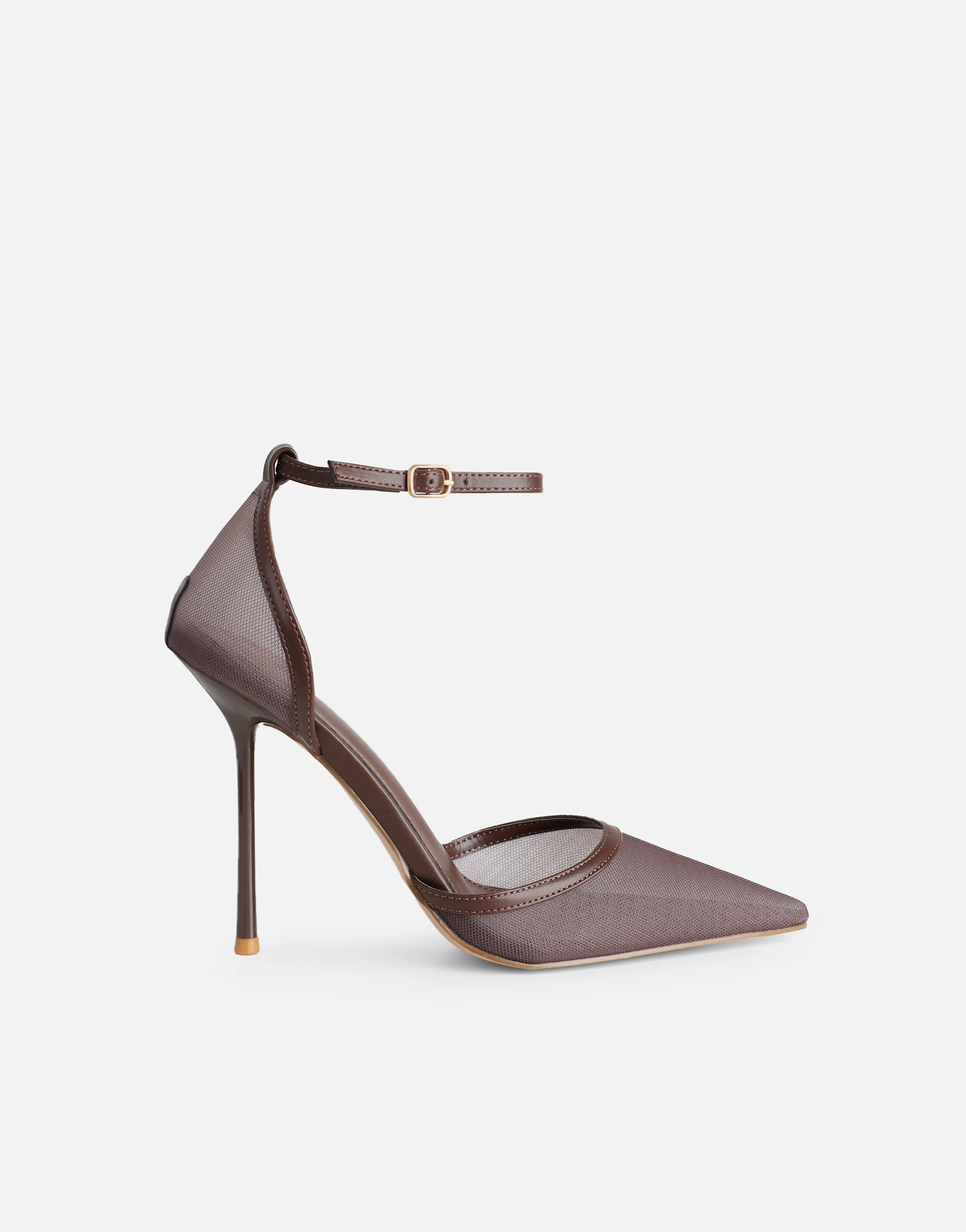 Mandisa brown mesh court heels - Image 2