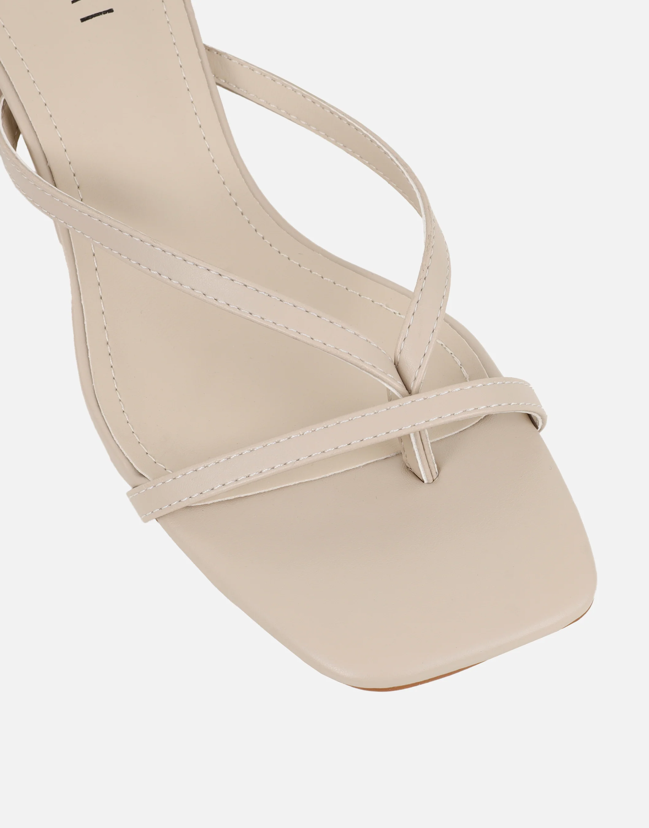 Mandy Stone Toe Post Block Heeled Sandals - Image 4