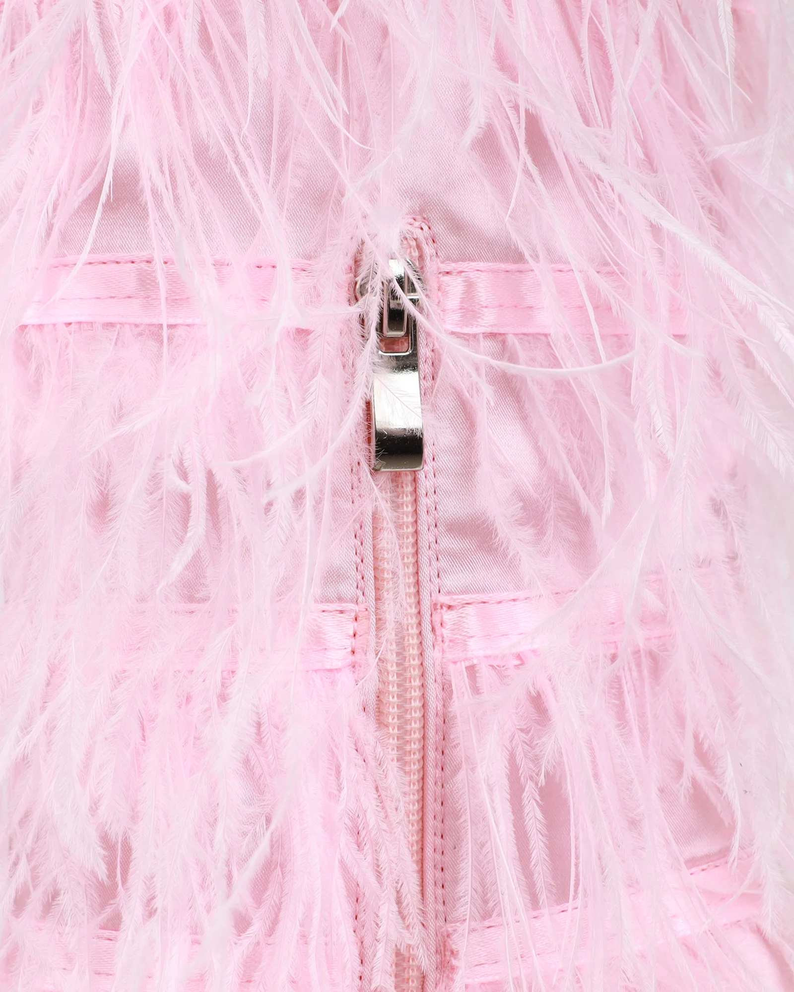Marcos Pink Satin Fluffy Stiletto Knee High Boots - Image 3