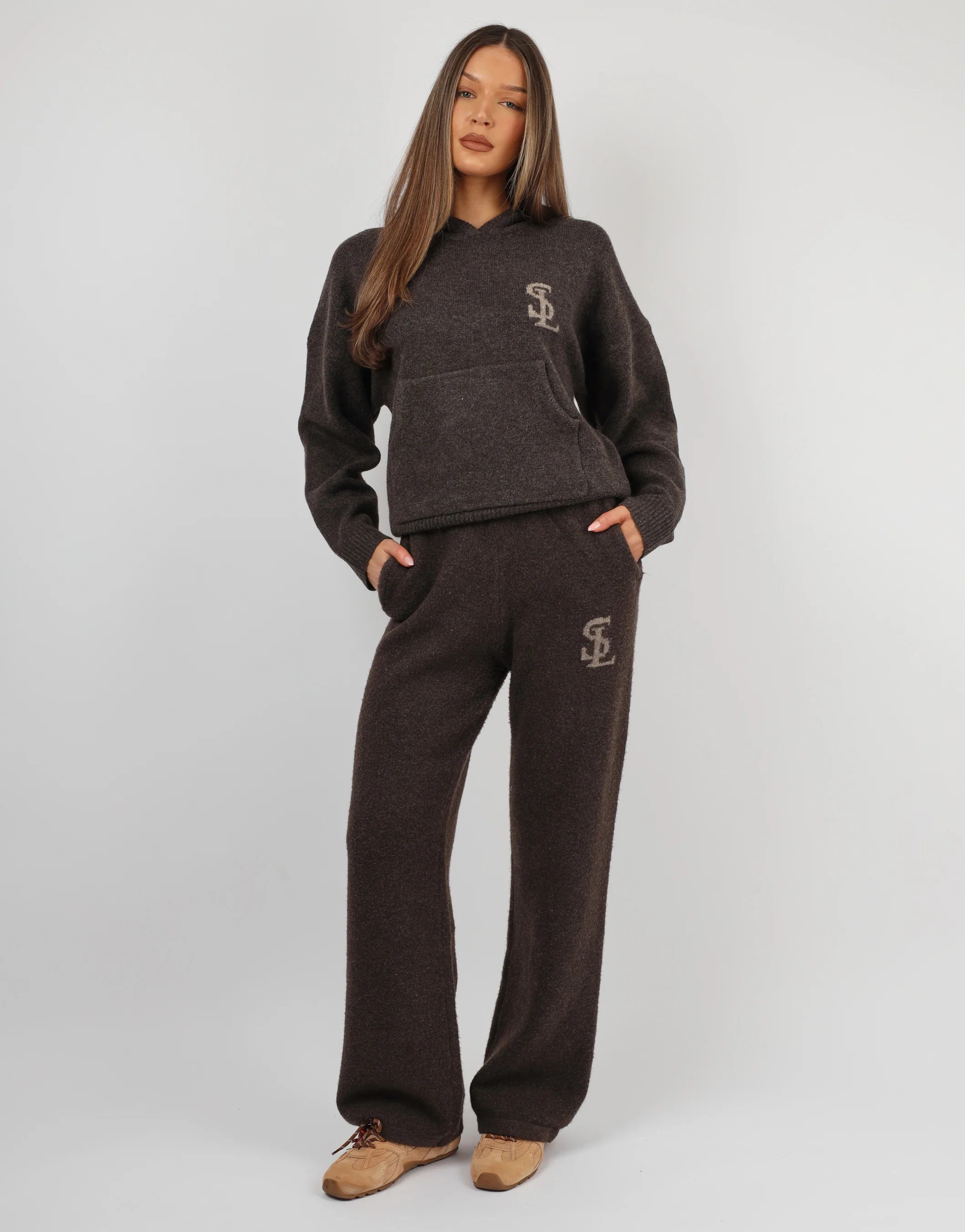 Mari Simmi Studios Knitted Hoodie In Teddy - Image 2
