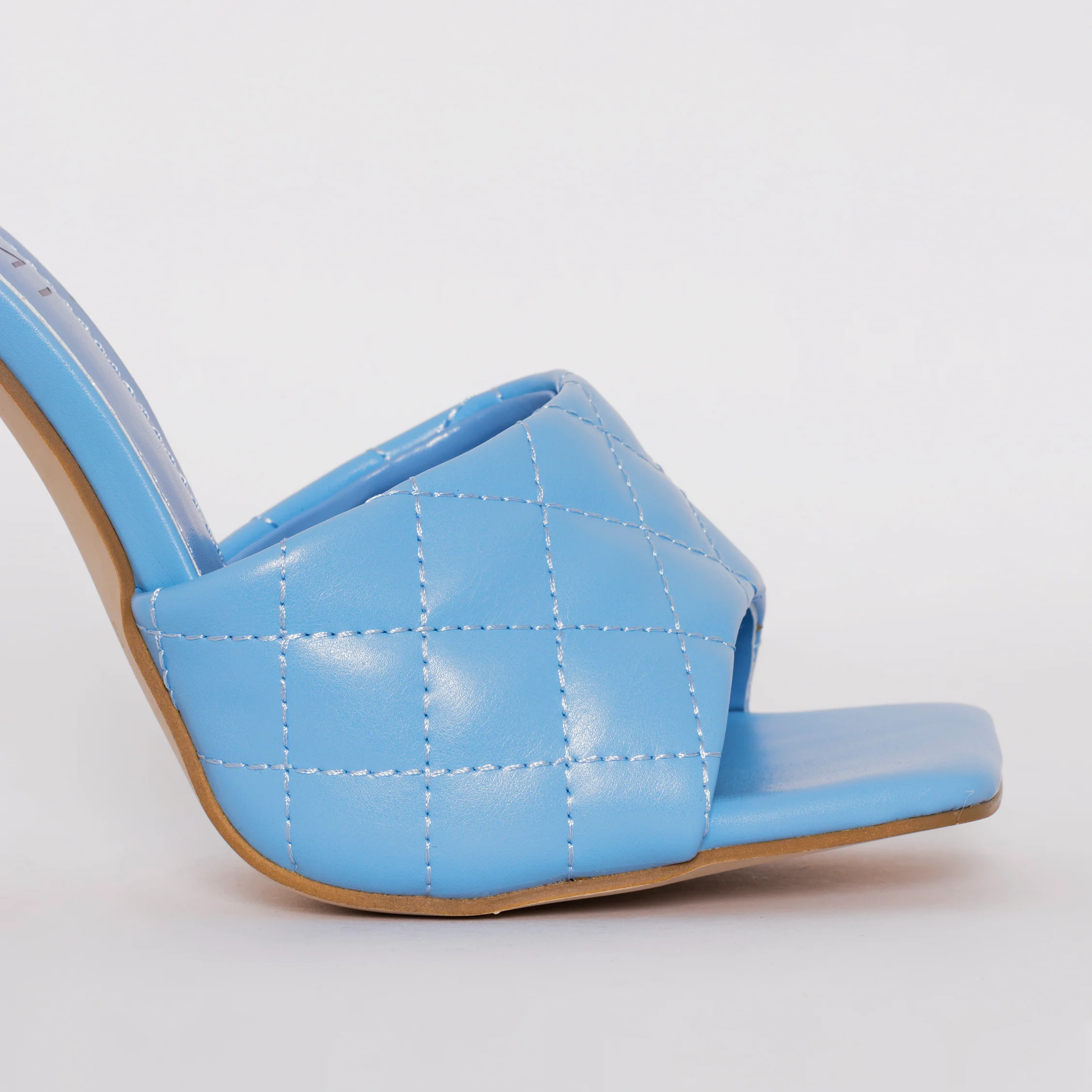 Marian Blue Quilted Mule Heels - Image 2