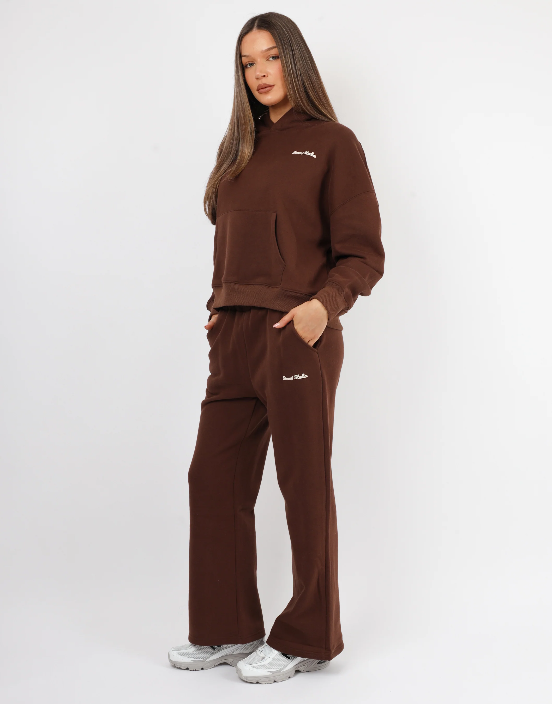 Marilyn Simmi Studios Bubble Print Hoodie In Brown - Image 3