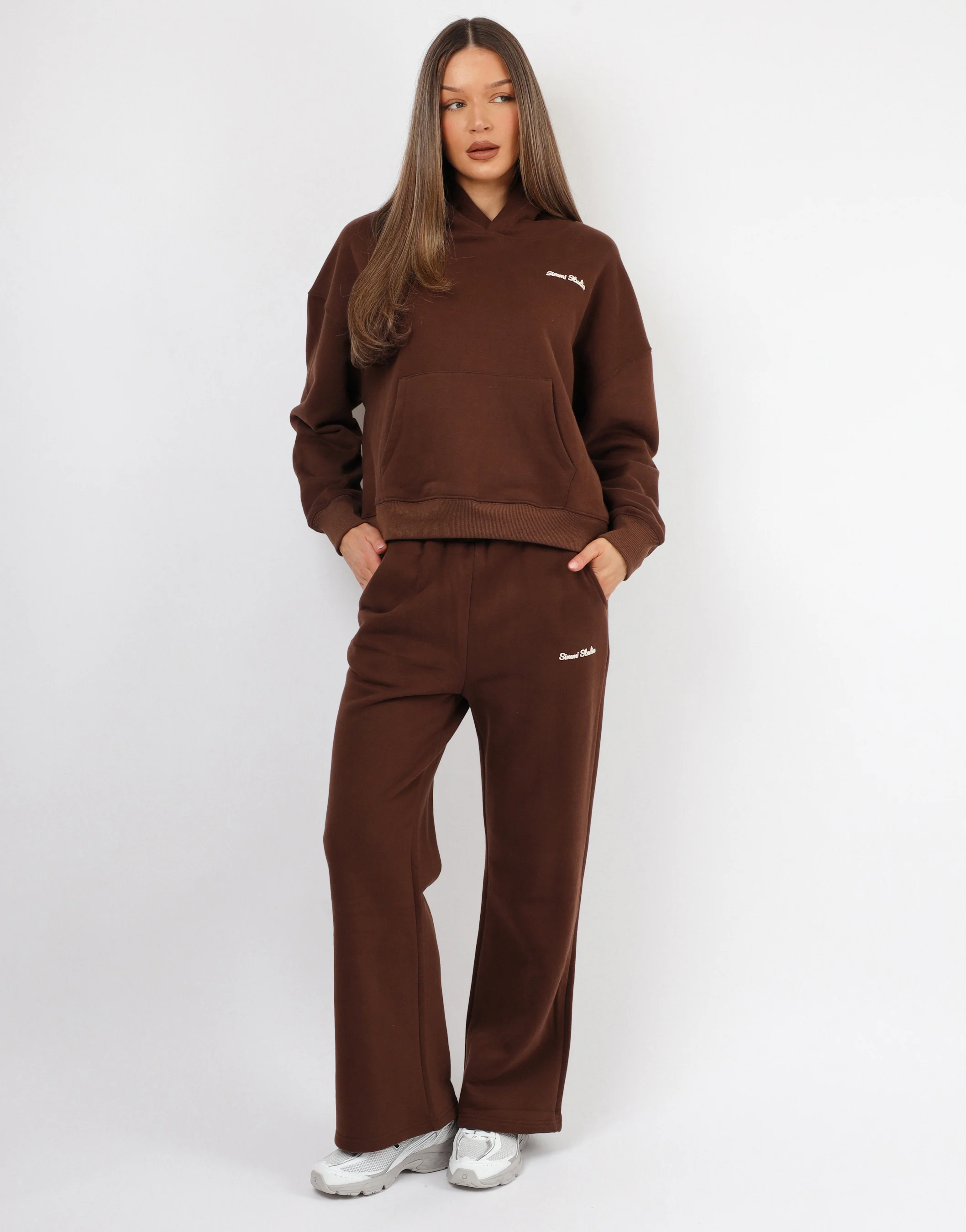 Marilyn Simmi Studios Bubble Print Hoodie In Brown - Image 4