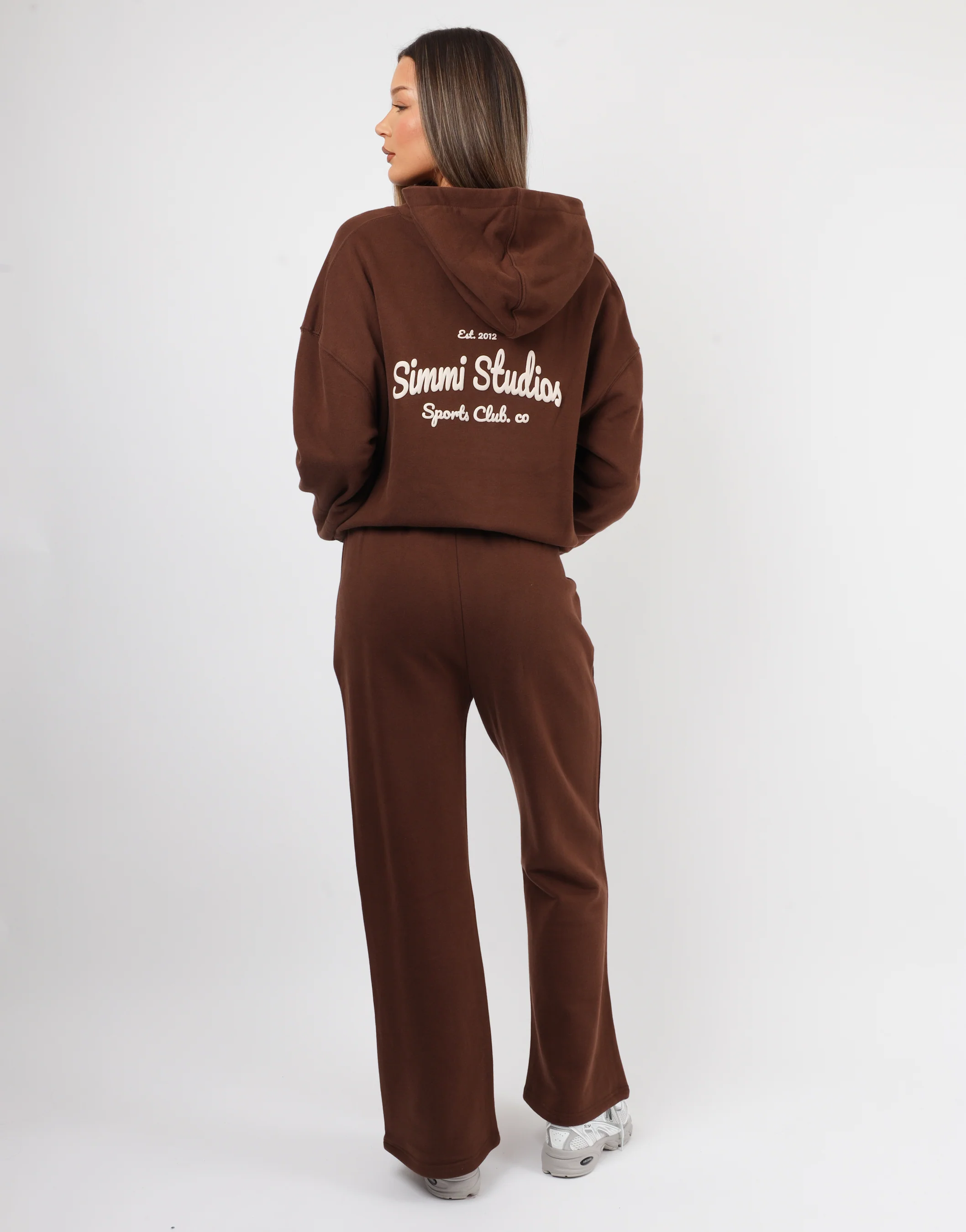 Marilyn Simmi Studios Bubble Print Hoodie In Brown - Image 5