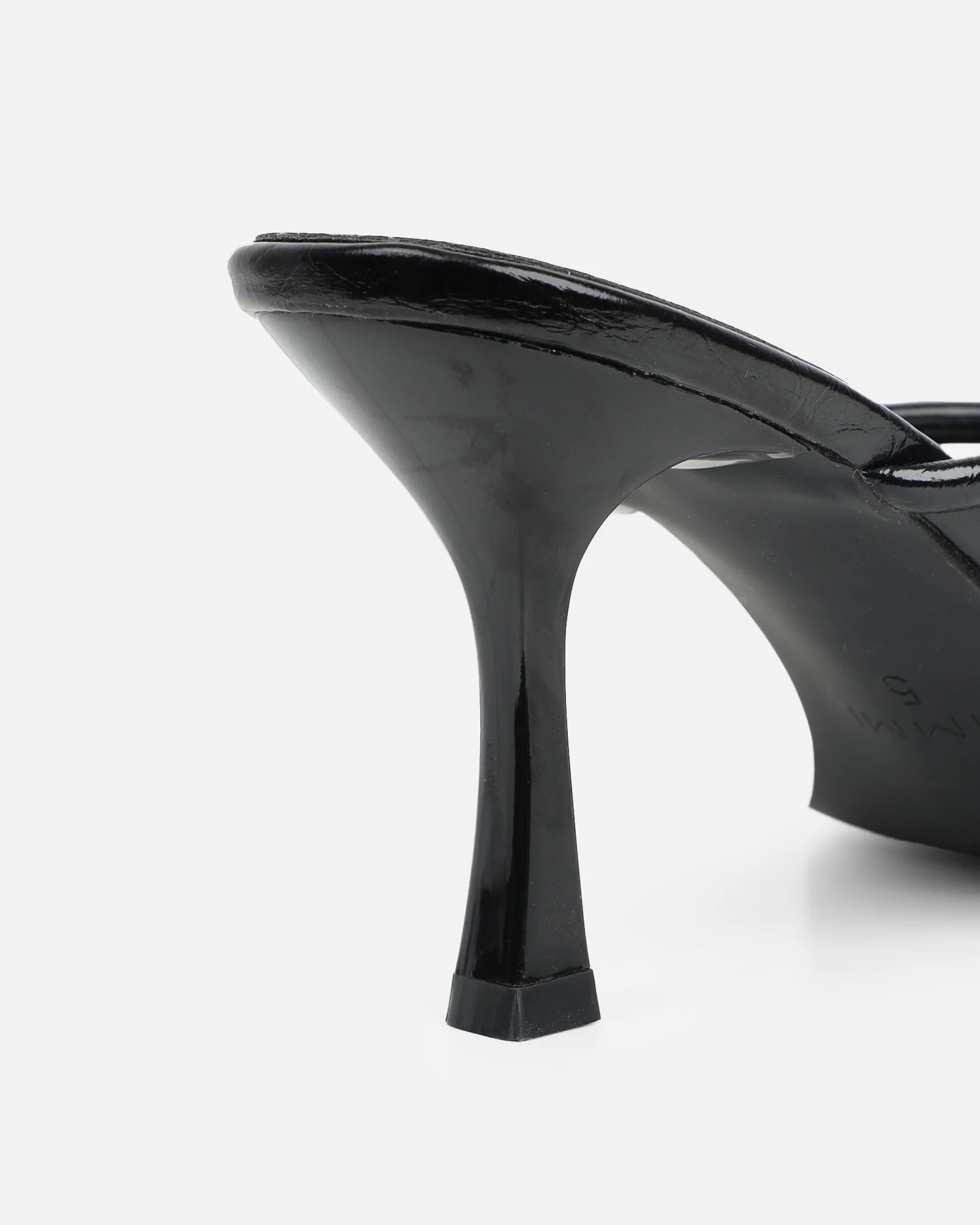 Maureen Black Gold Detail Mules - Image 3