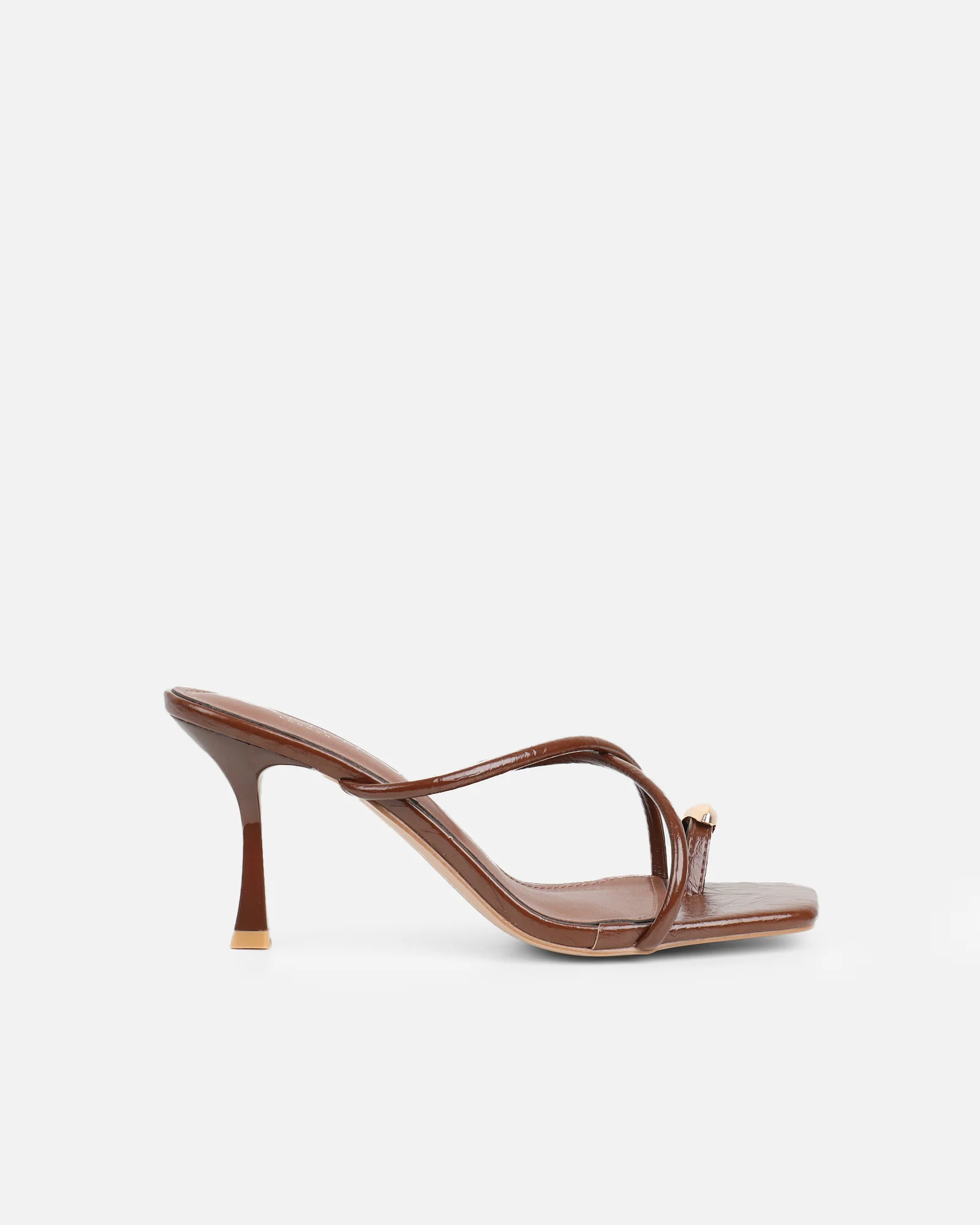 Maureen Tan Gold Detail Mules - Image 2