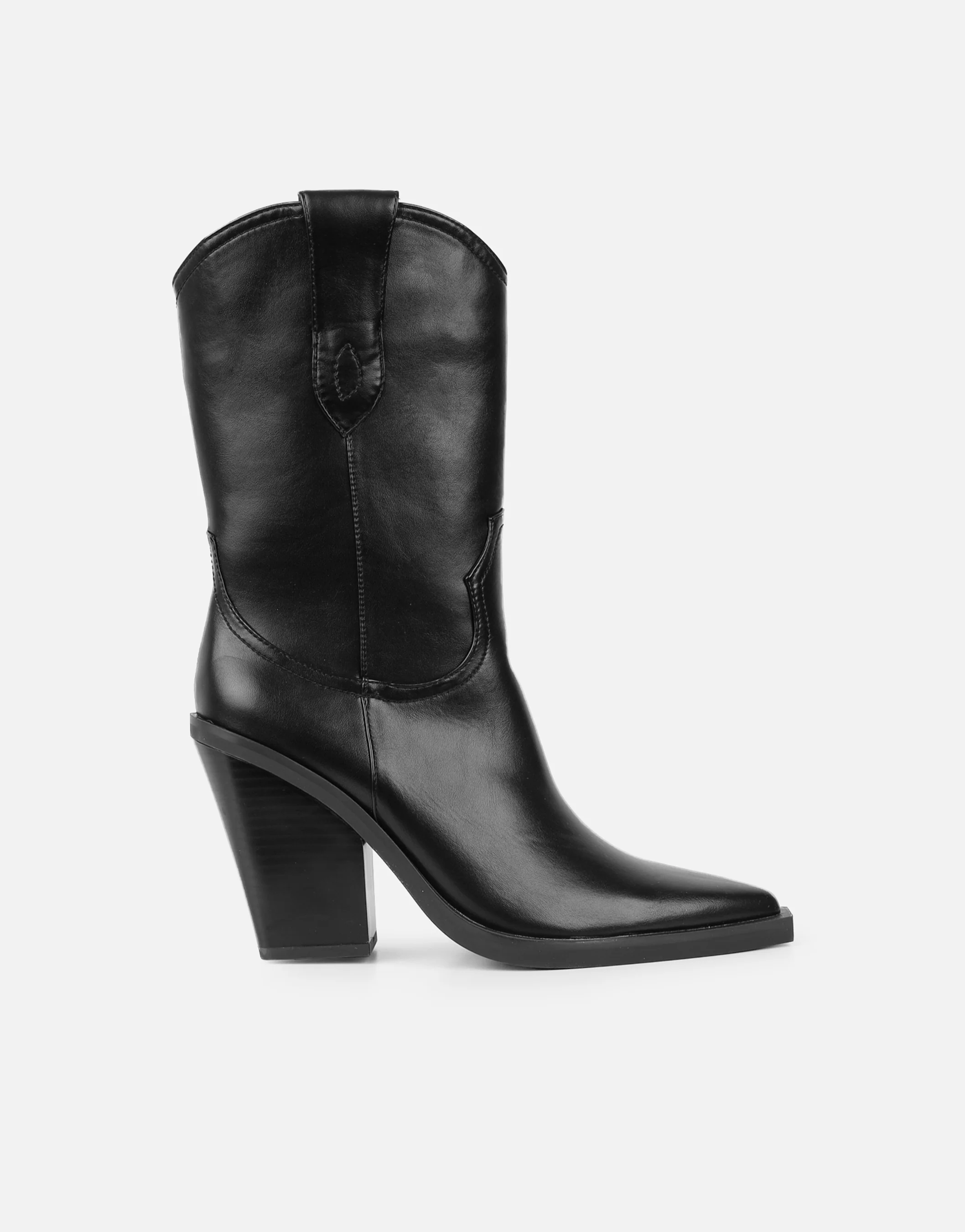 Mercy Black Western Heeled Boots - Image 2