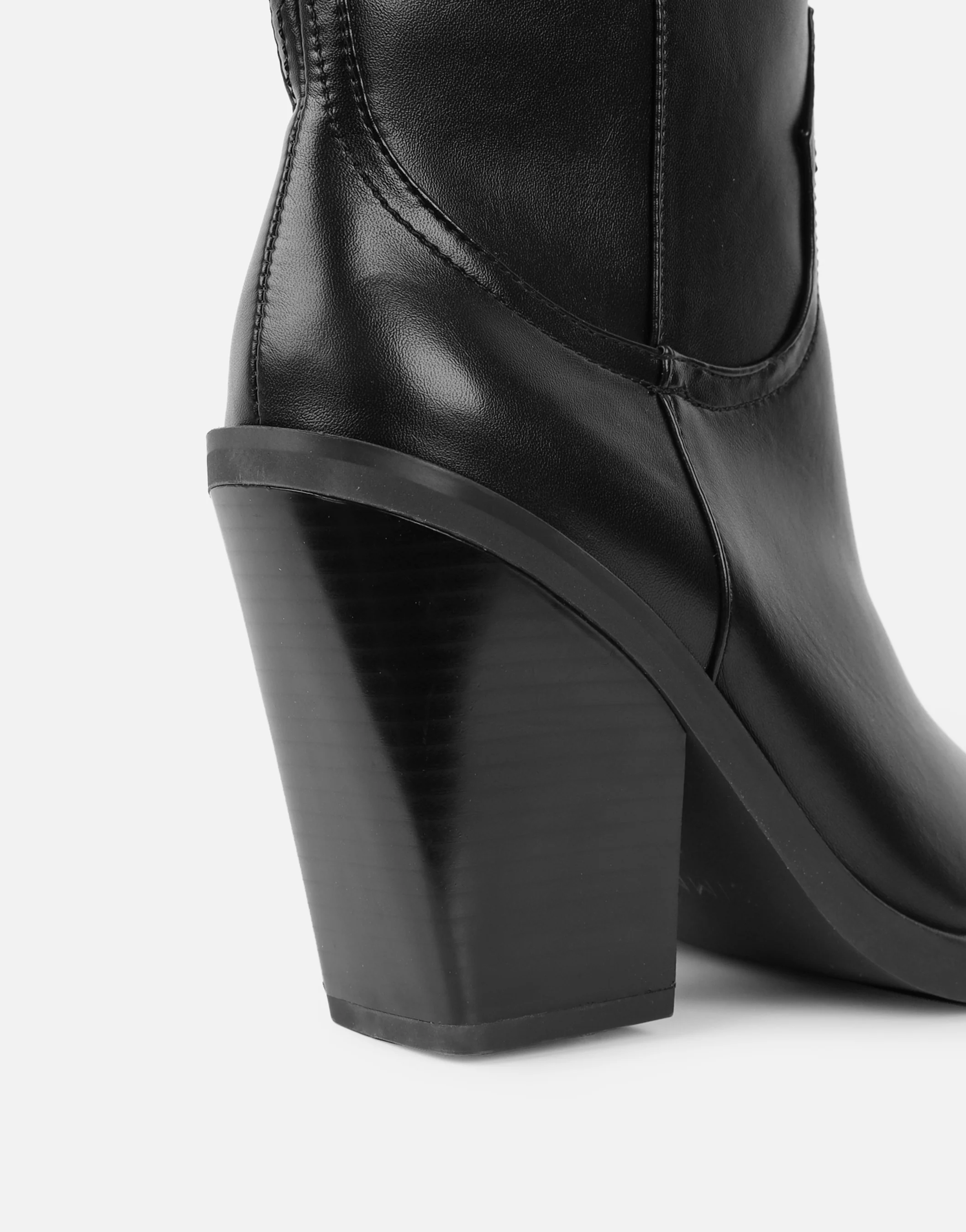 Mercy Black Western Heeled Boots - Image 3