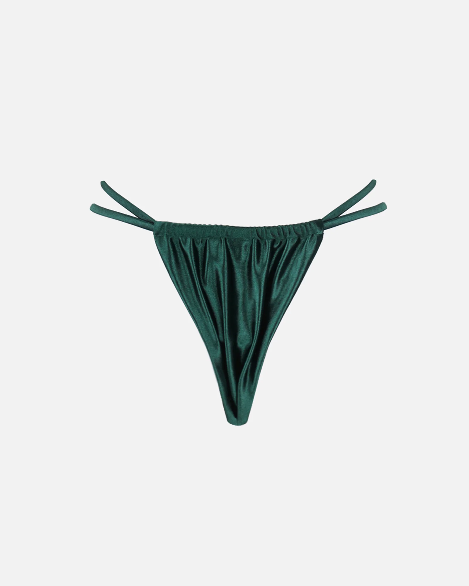 Miera Emerald Satin Sun Charm Bikini Bottoms - Image 5