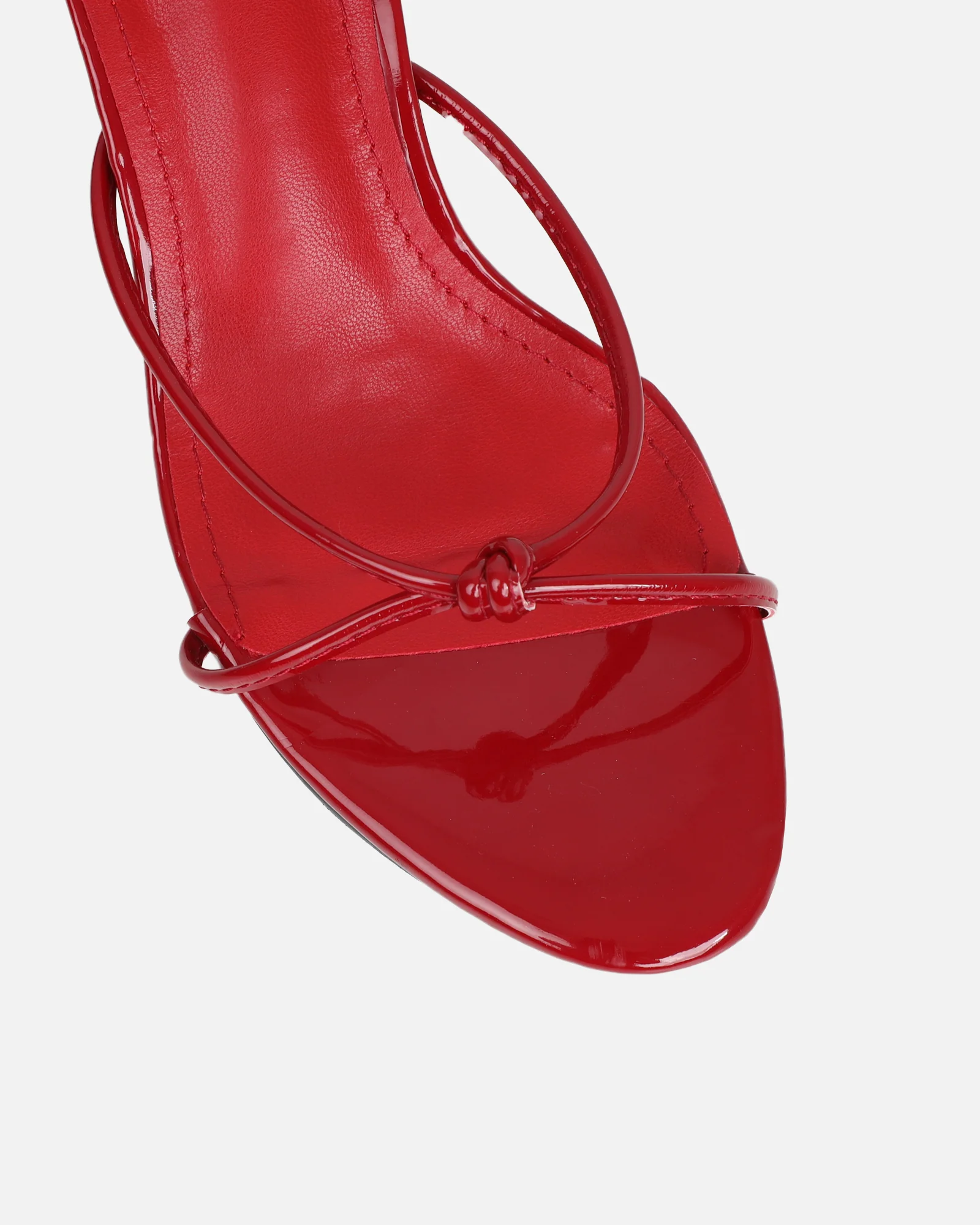 Mines Burgundy Patent Mid Heel Mules - Image 4