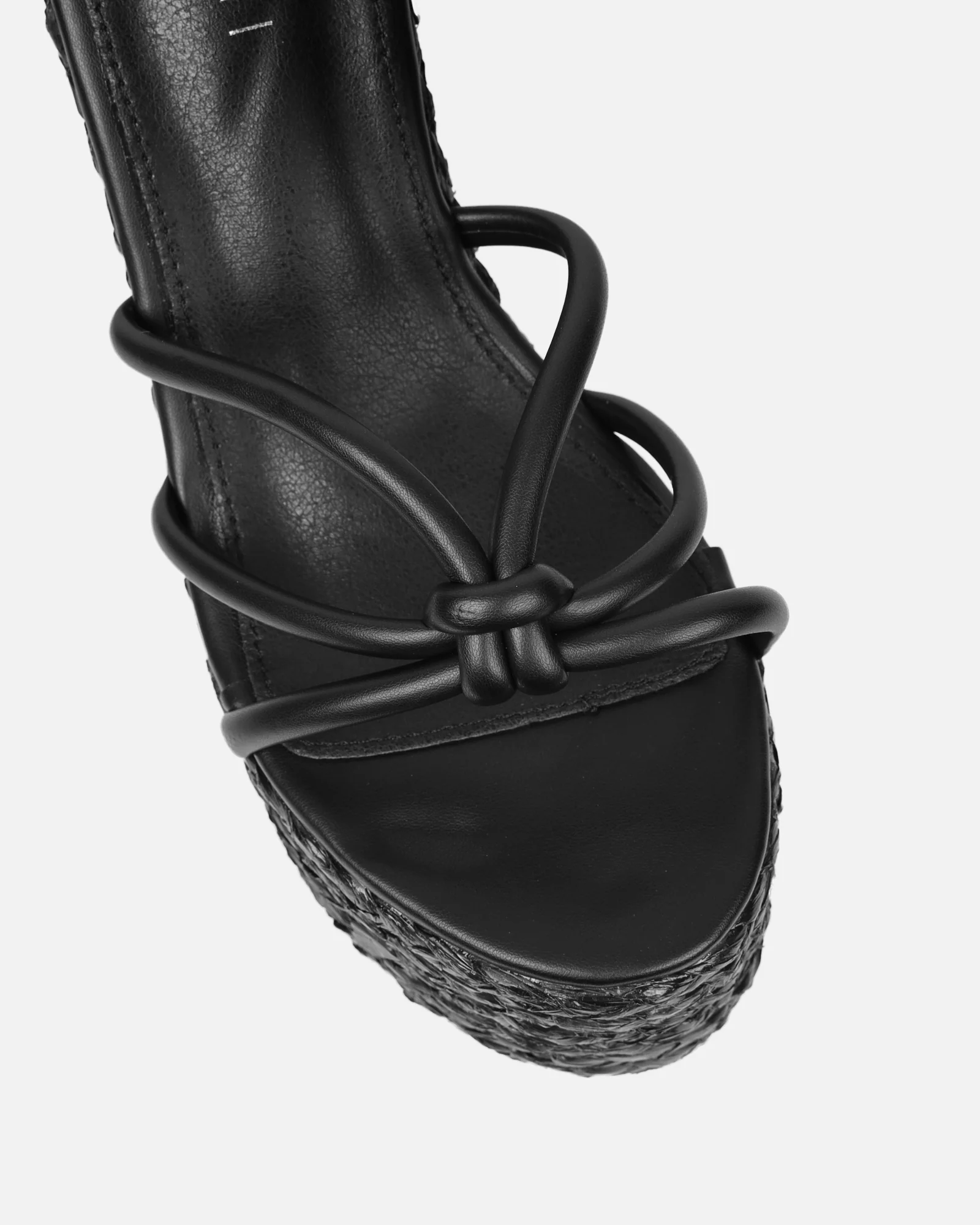 Monii Black Colour Espadrille Wedges - Image 4