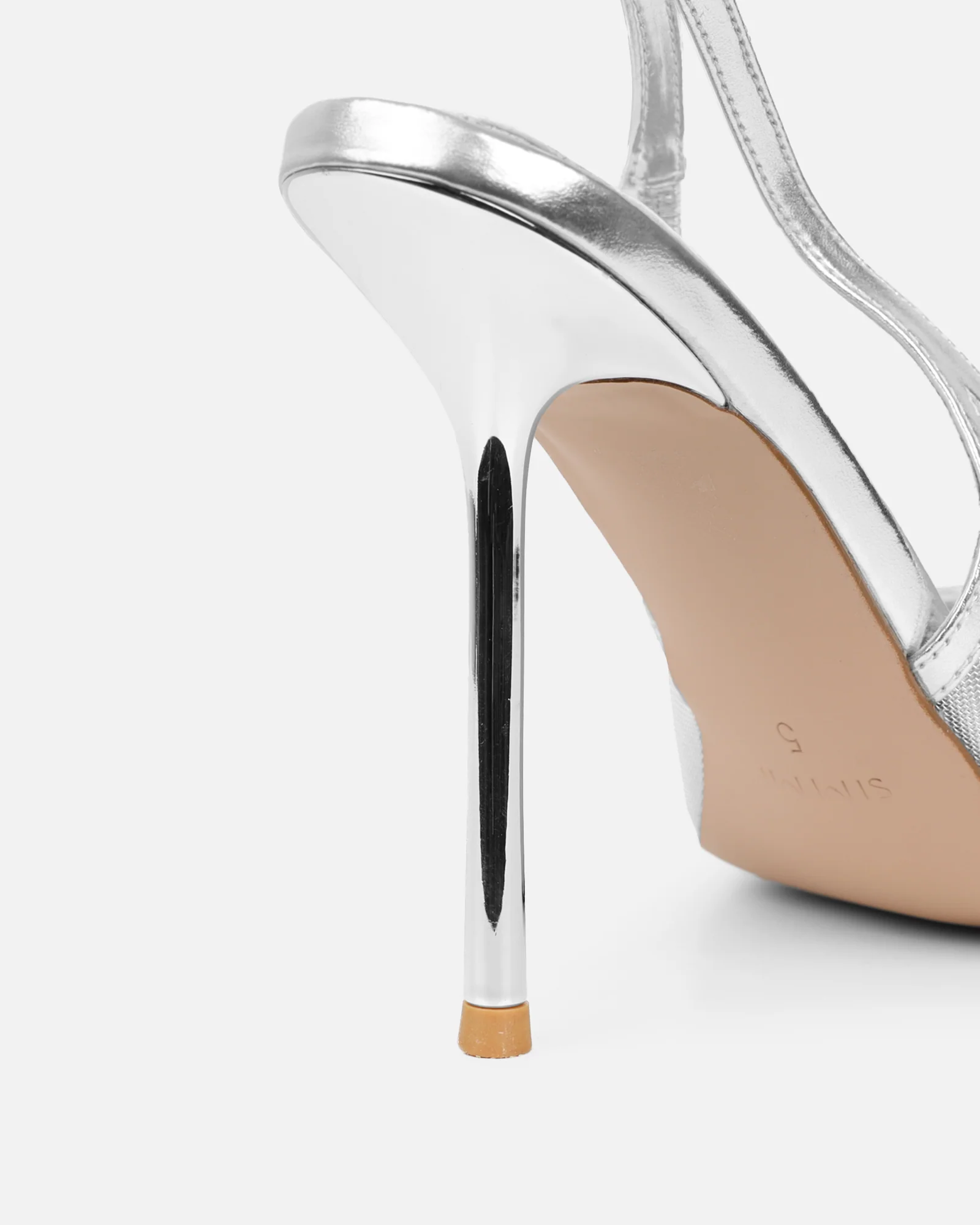 Morley Silver Mesh Slingback Courts - Image 3