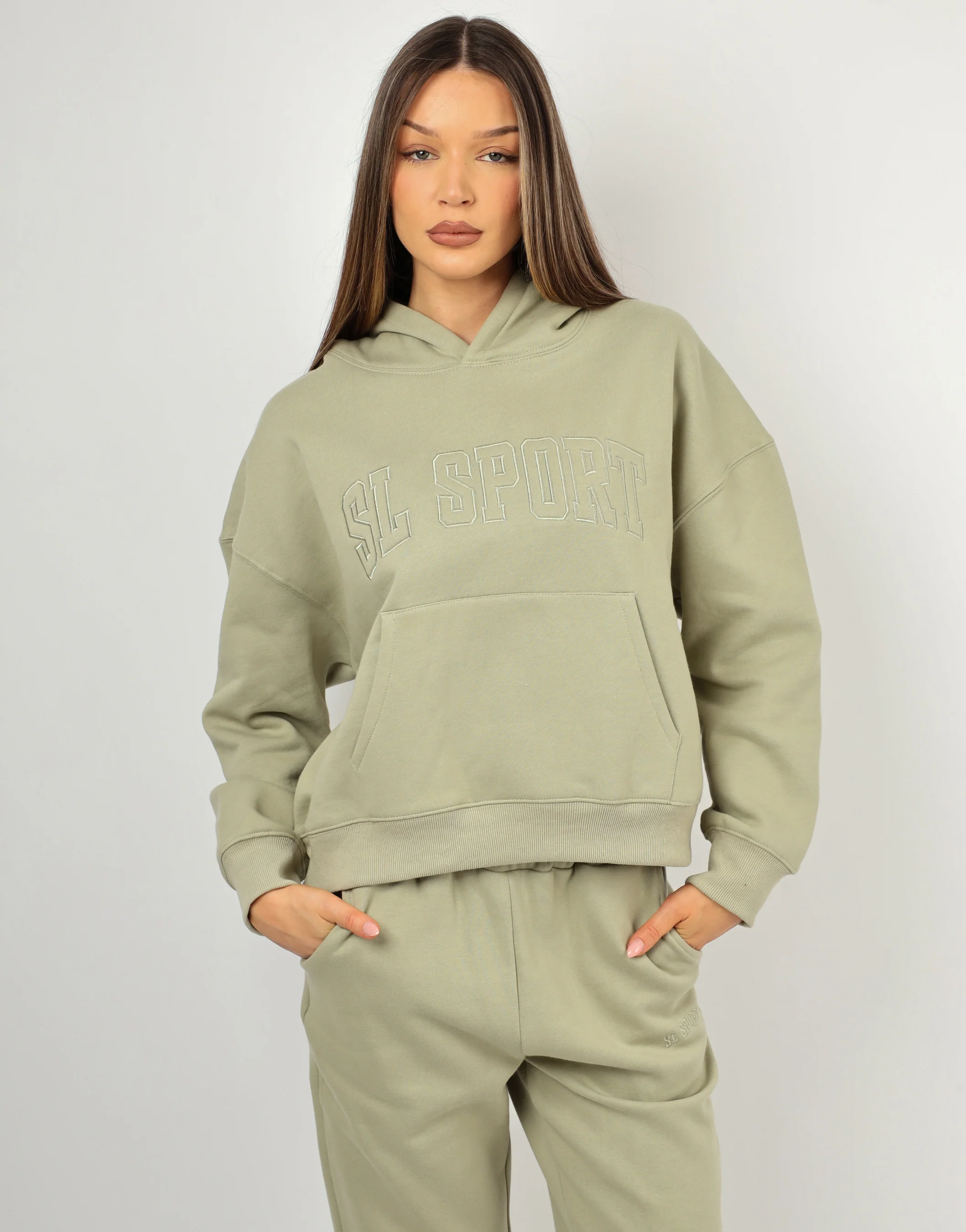 Mykonos Simmi Studios SL Sport Hoodie In Sage - Image 2