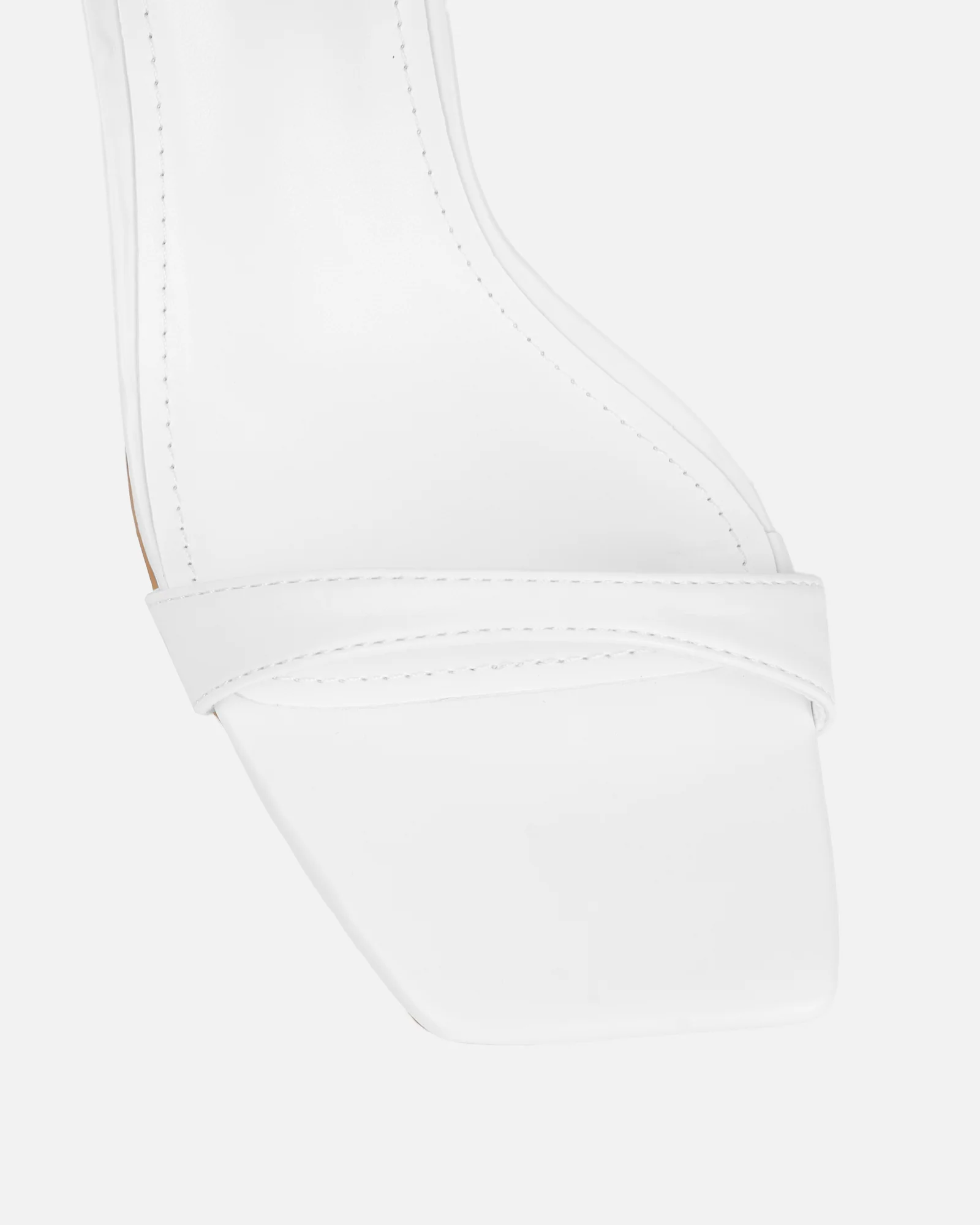 Neah White Minimal Heeled Sandals - Image 4