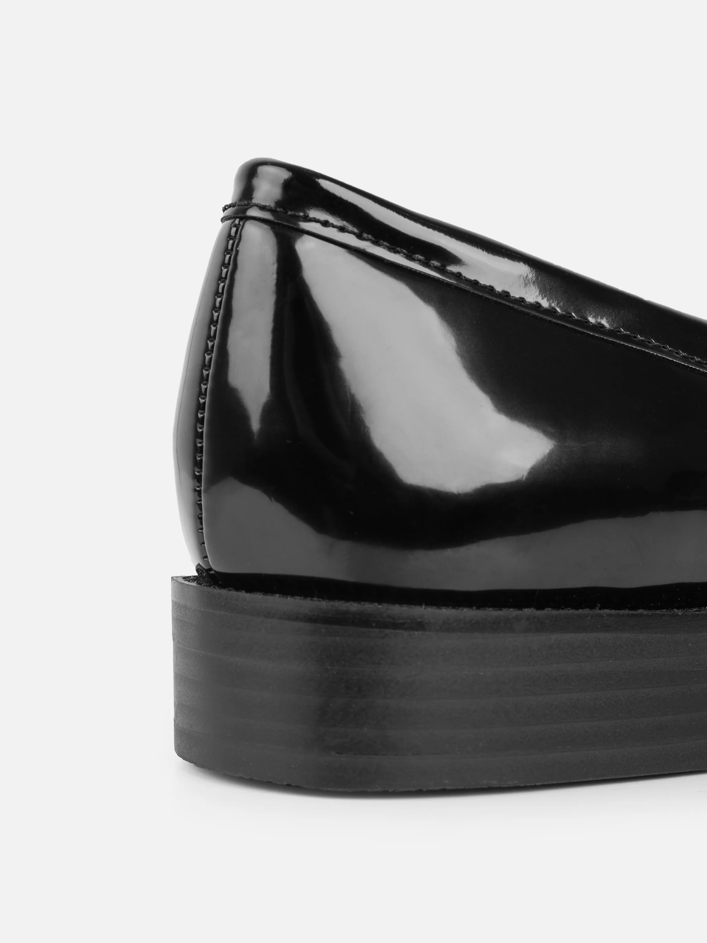 Nell Black Patent Tassel Loafers - Image 3