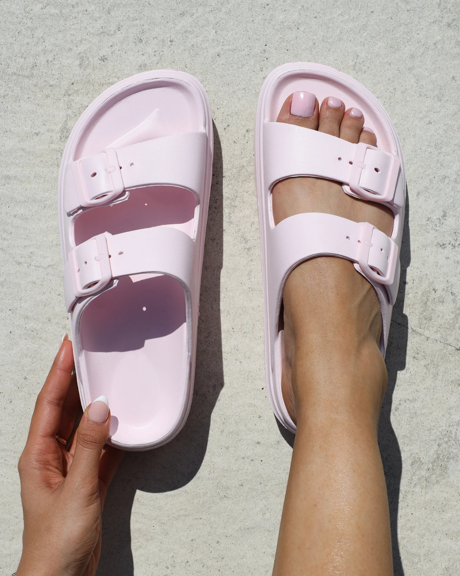 Samantha Pink EVA Slip on Footbed Slides