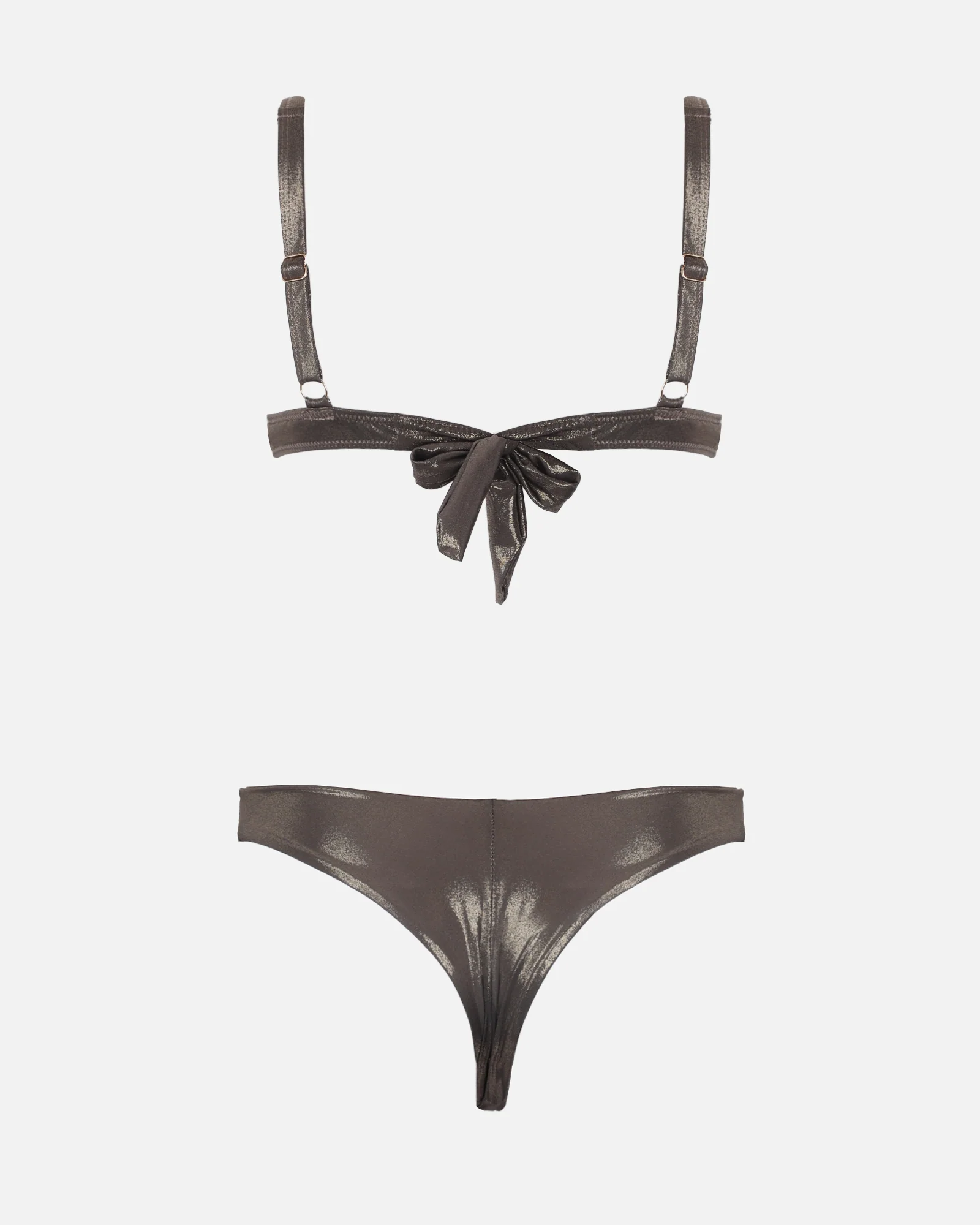 Nori Bronze Shimmer Bikini Set - Image 6