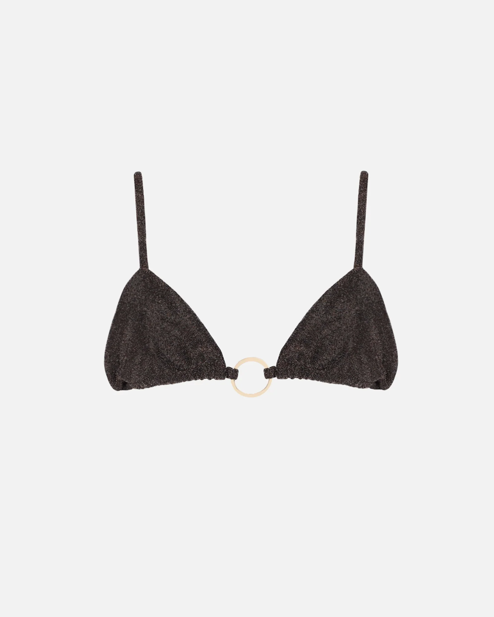 Nusa Brown Lurex Bikini Top - Image 5