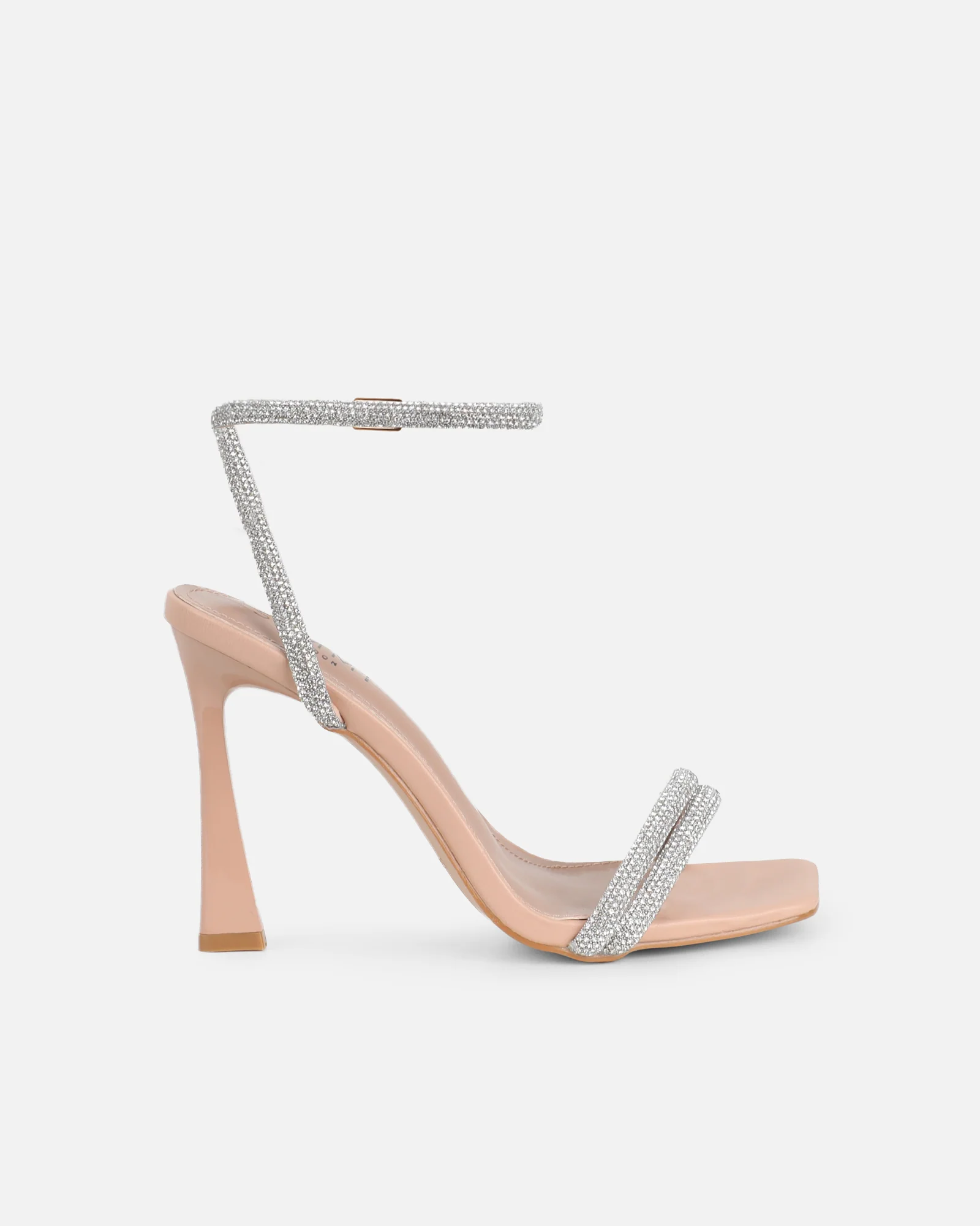 Pena Nude Diamante Heeled Sandals - Image 2
