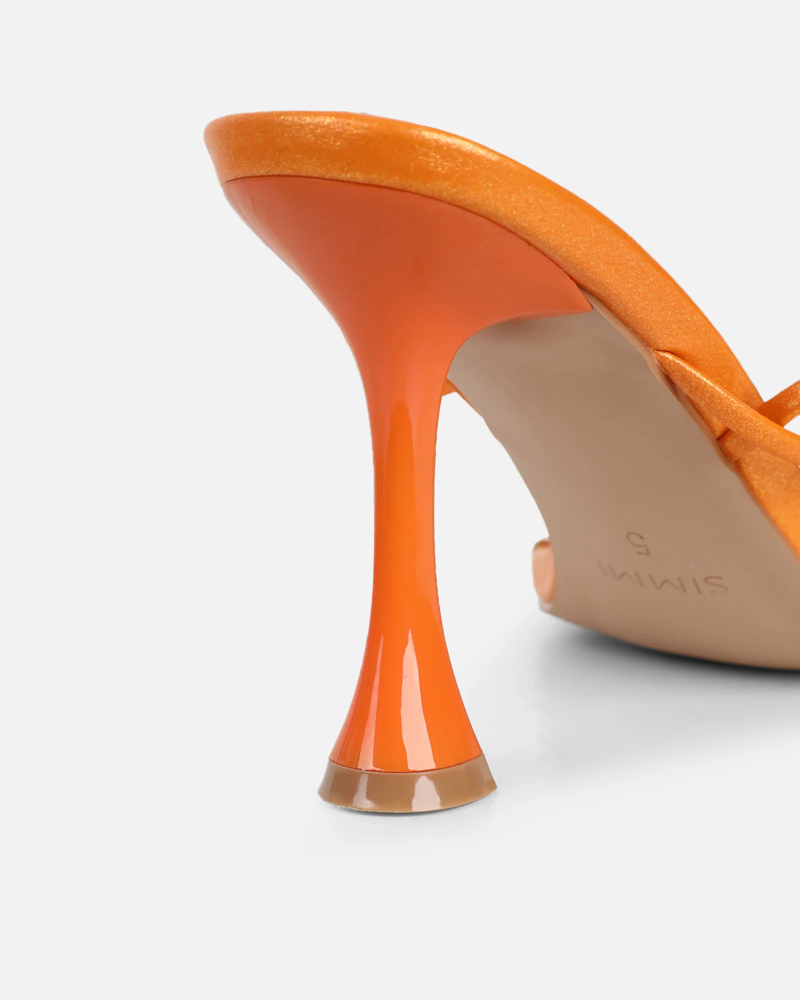 Pixar Orange Metallic Tie Up Heeled Sandals - Image 3