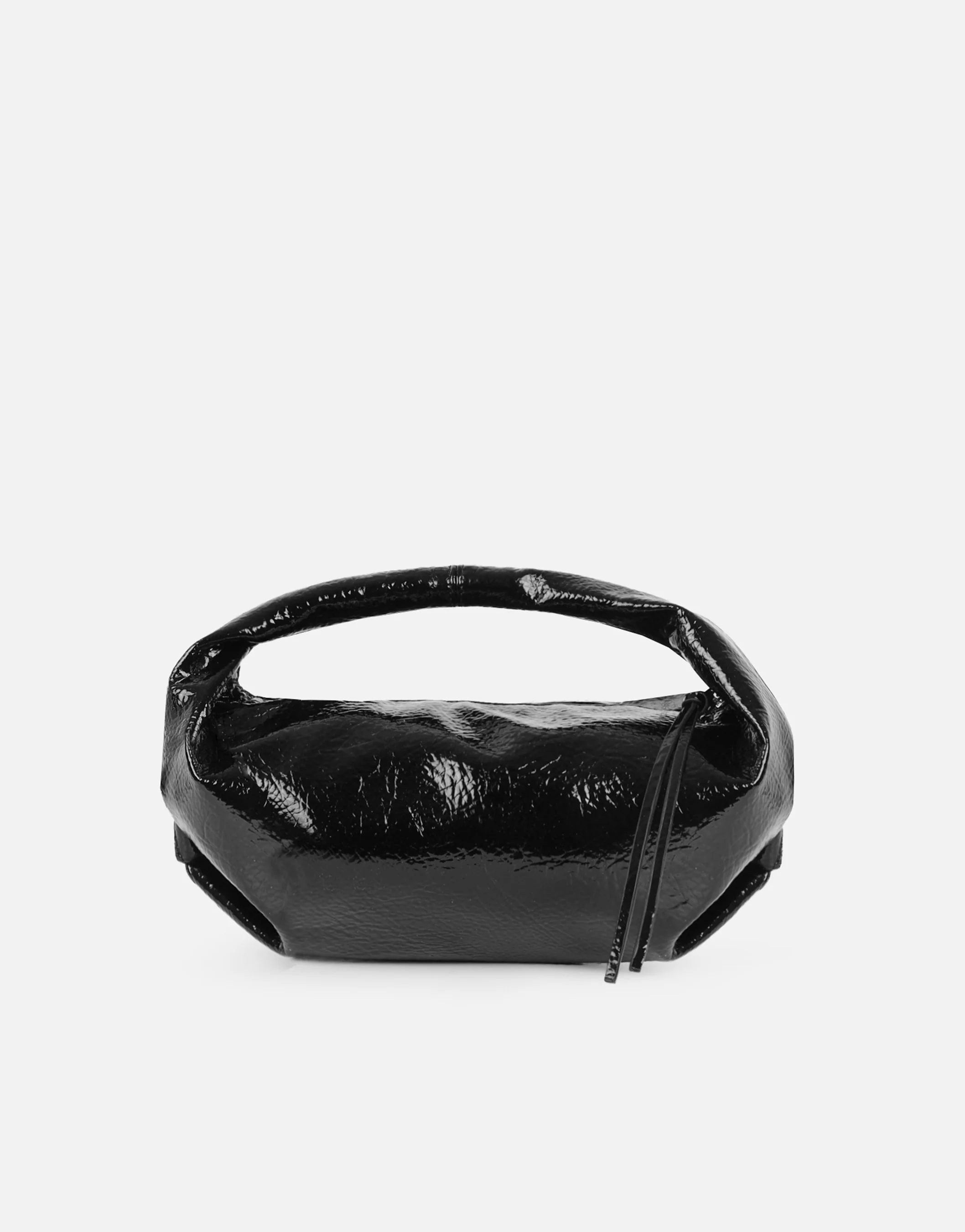 Portia Black Soft Sculpt Handbag - Image 4