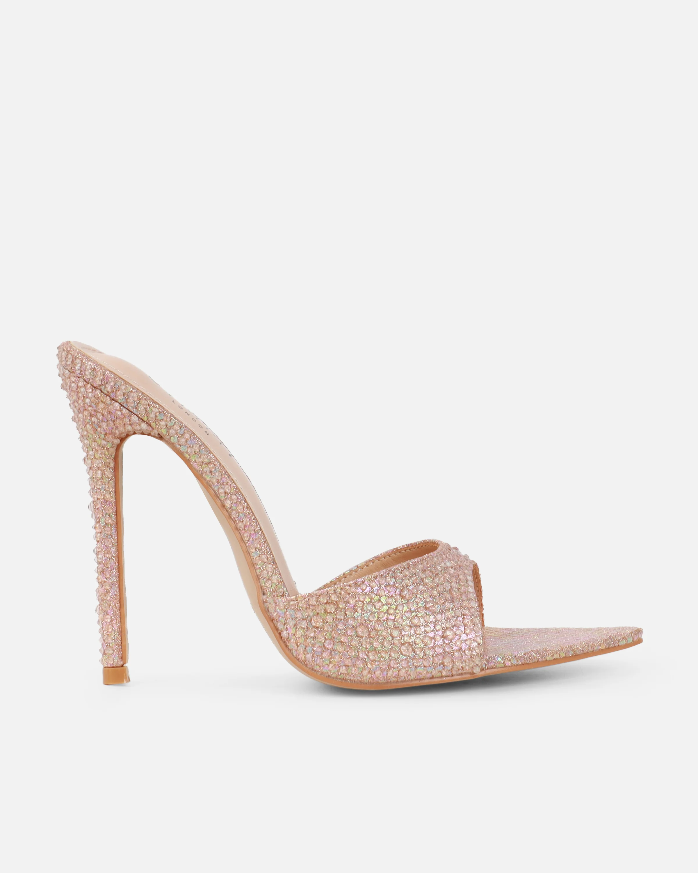 Reef Nude Glitter Snake Droplet Mule Sandals - Image 2