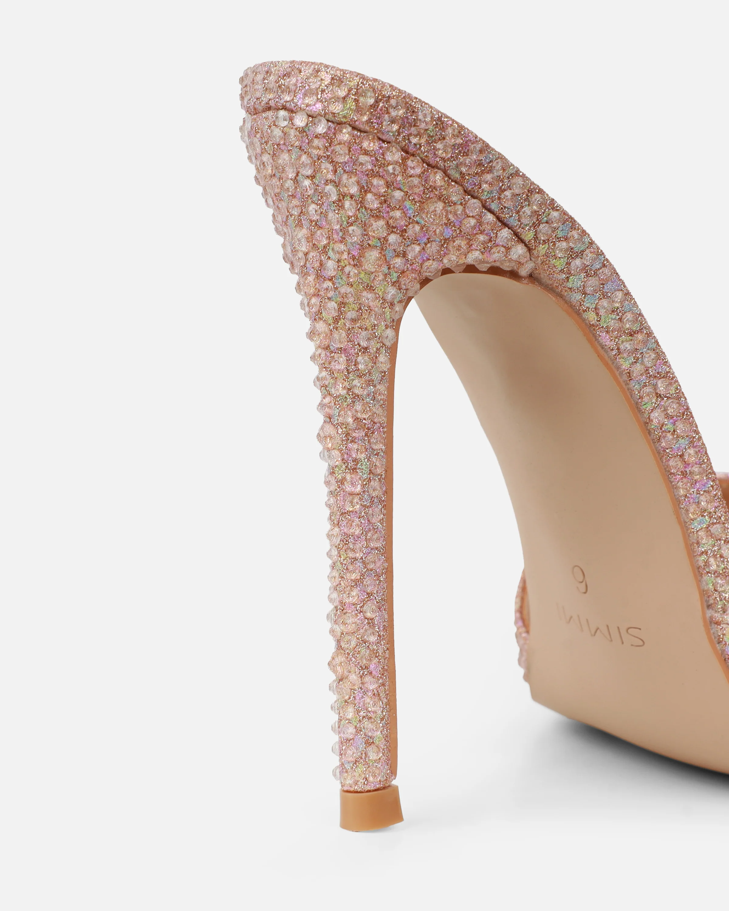 Reef Nude Glitter Snake Droplet Mule Sandals - Image 3
