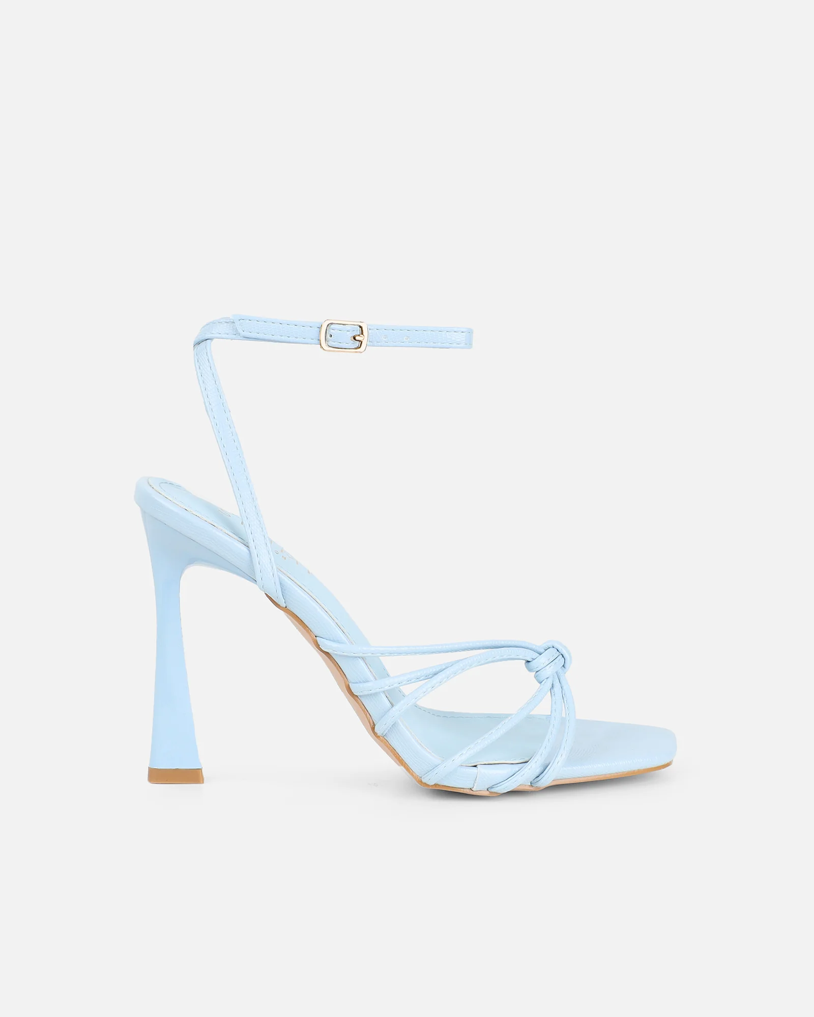 Riarra Blue Lizard Strappy Heeled Sandals - Image 2