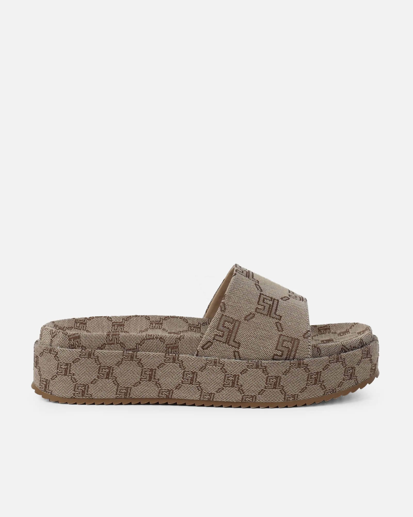 Rocco Brown Monogram Sliders - Image 2