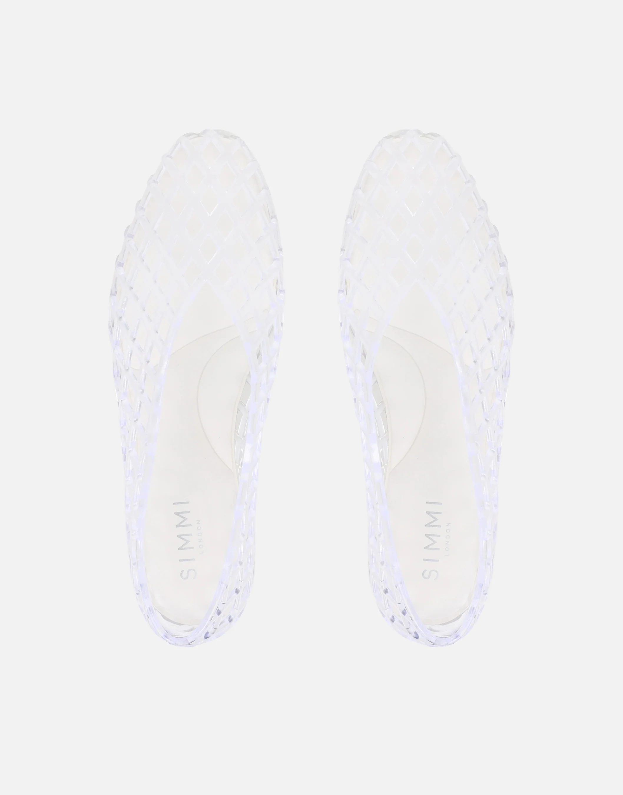 Rocha Clear Jelly Mesh Ballerina Flats - Image 3