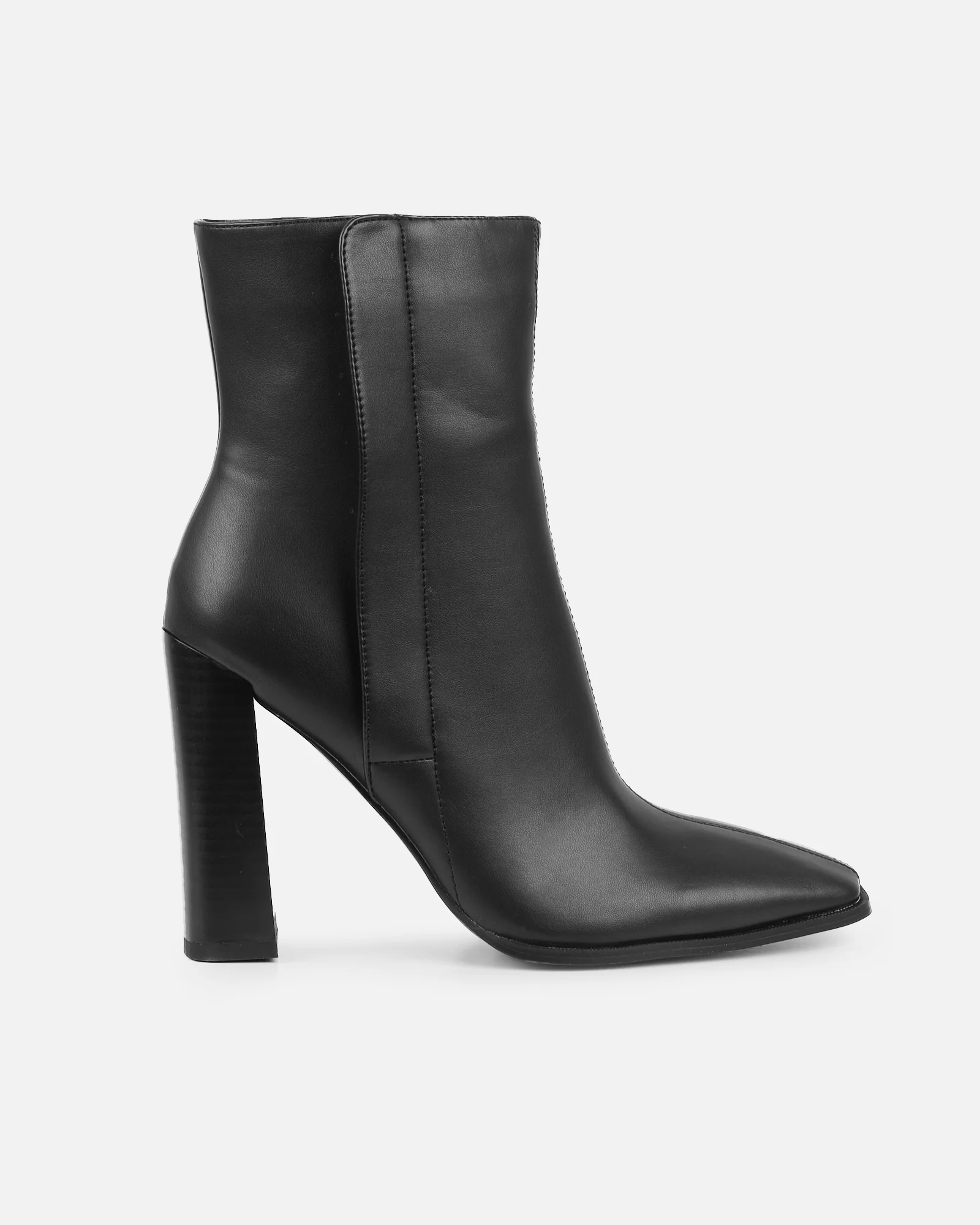 Ronald Black Block Heeled Ankle Boots - Image 2