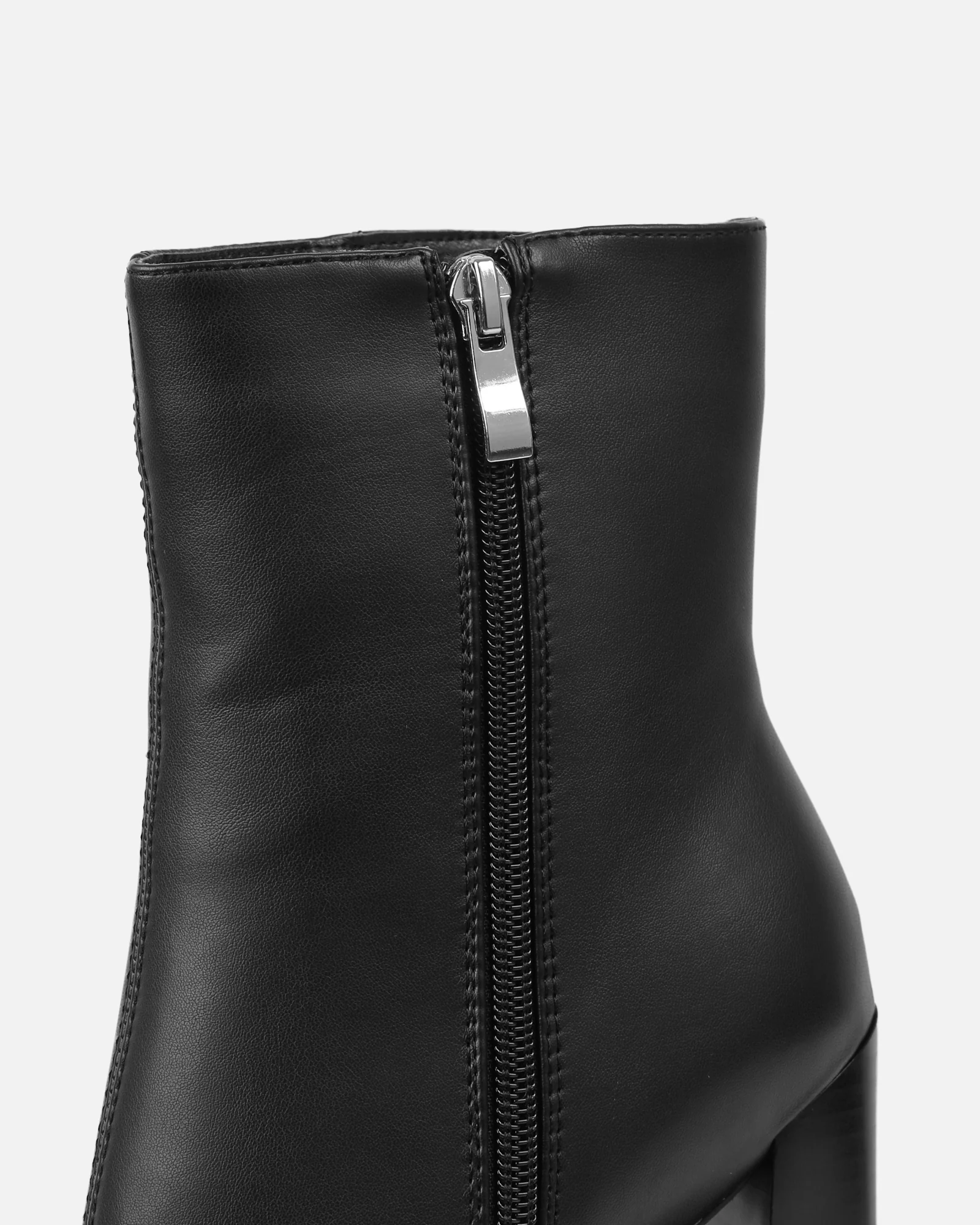 Ronald Black Block Heeled Ankle Boots - Image 3