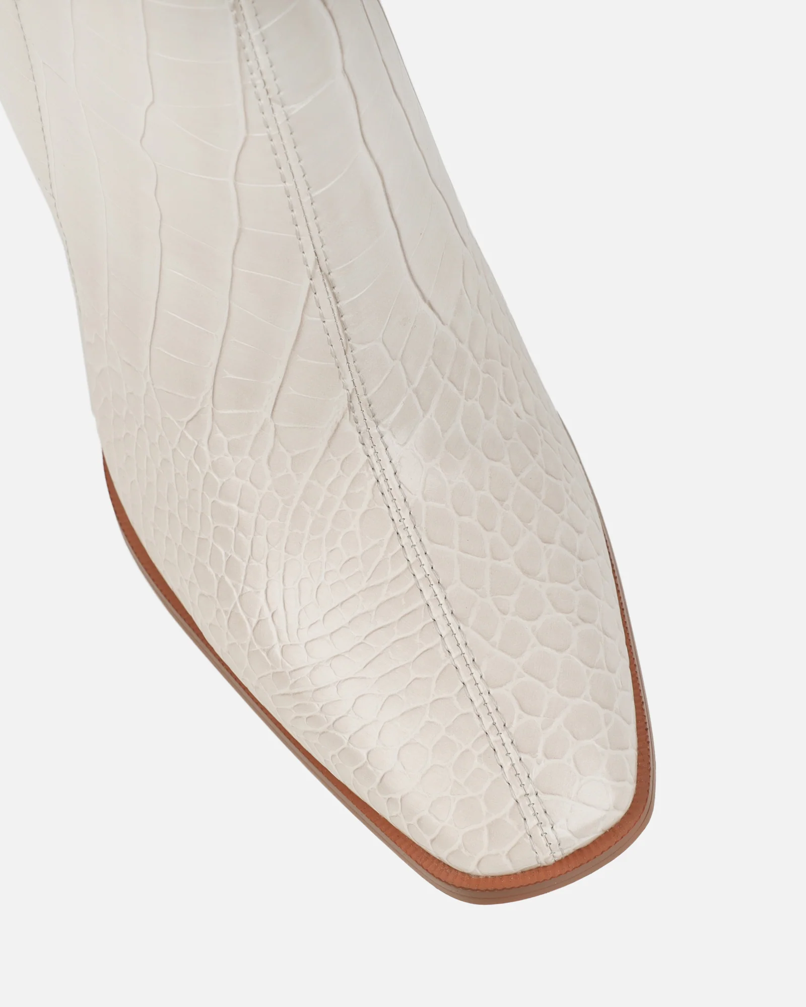 Ronald Stone Faux Croc Block Heeled Ankle Boots - Image 4