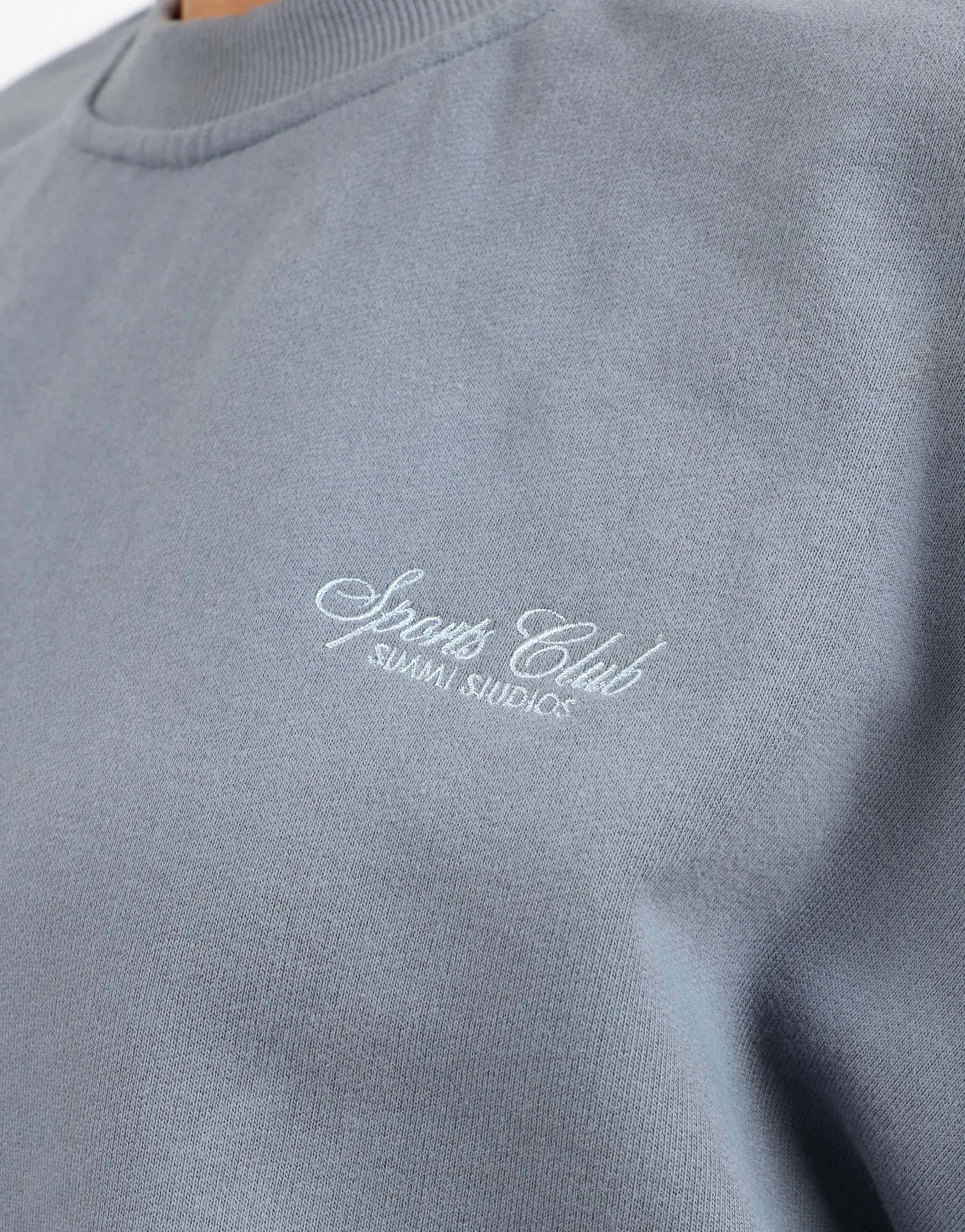 Rue Simmi Studios Embroidered Logo Sweatshirt In Blue - Image 6