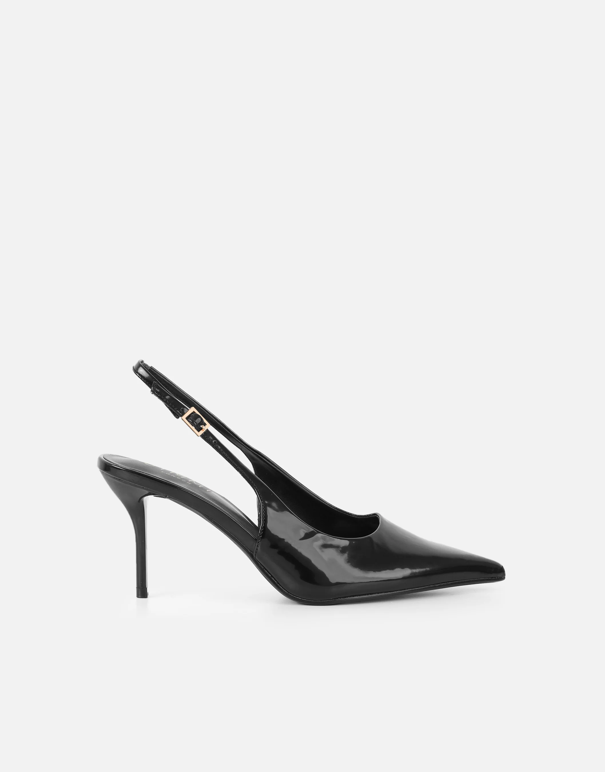 Samaya Black Slingback Court Shoes - Image 2