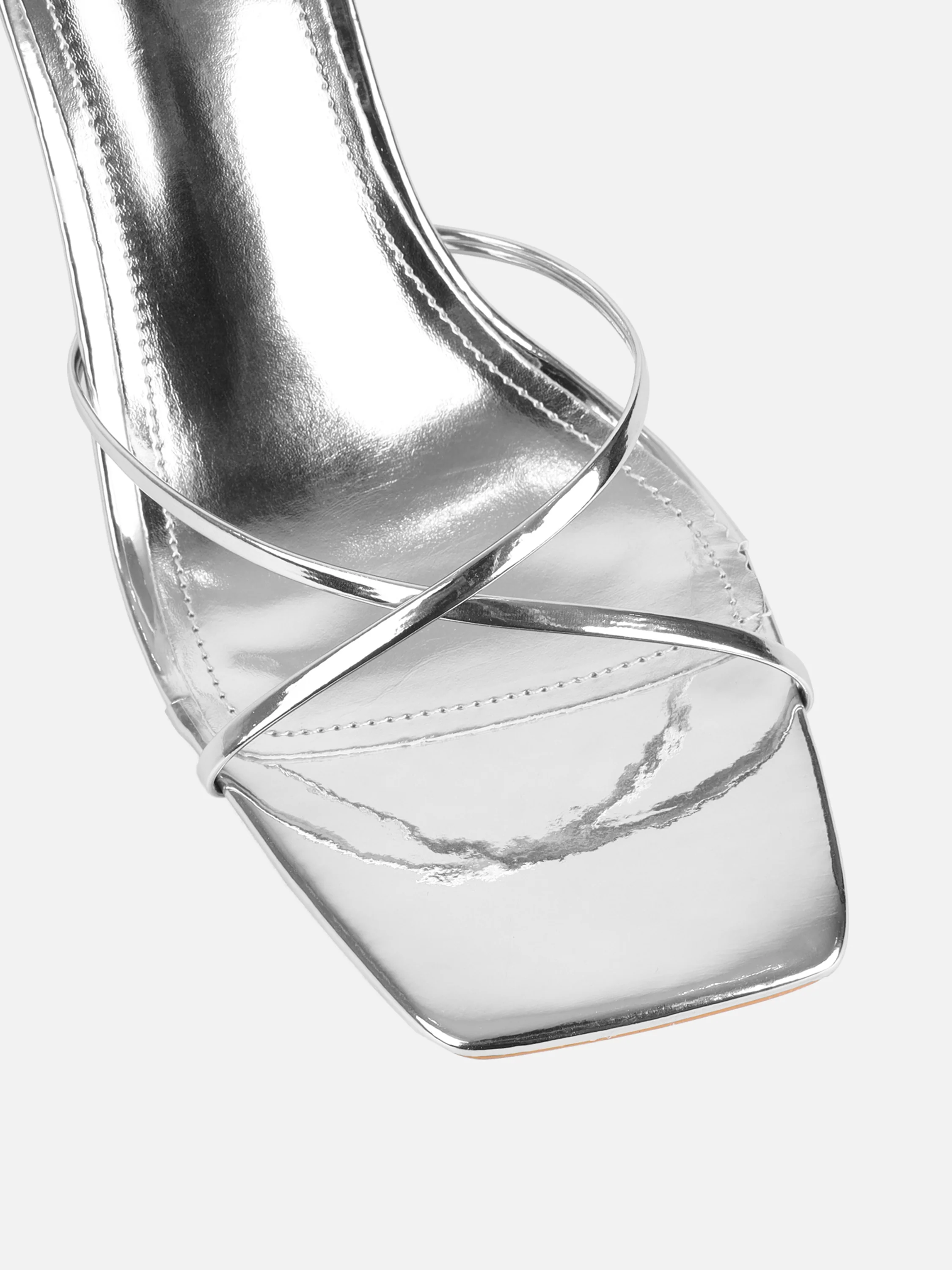 Sameel Silver Mirror Mules - Image 4
