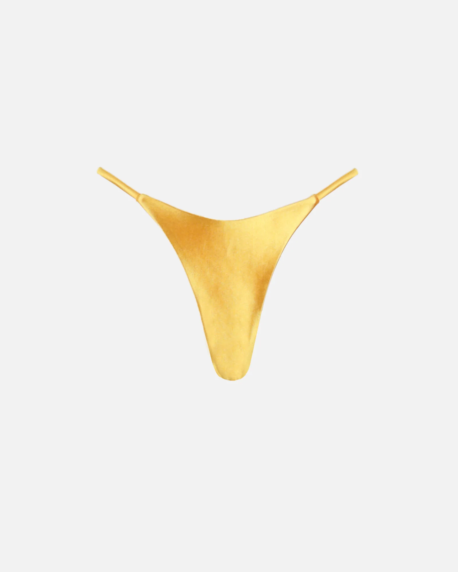 Sari Yellow Satin Adjustable Bikini Bottoms - Image 4