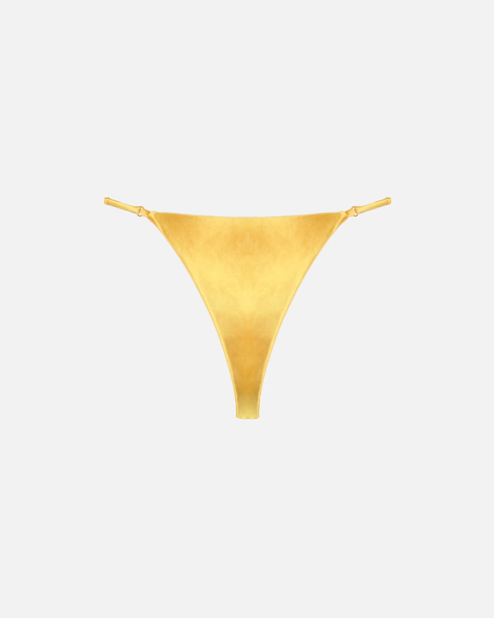 Sari Yellow Satin Adjustable Bikini Bottoms - Image 5