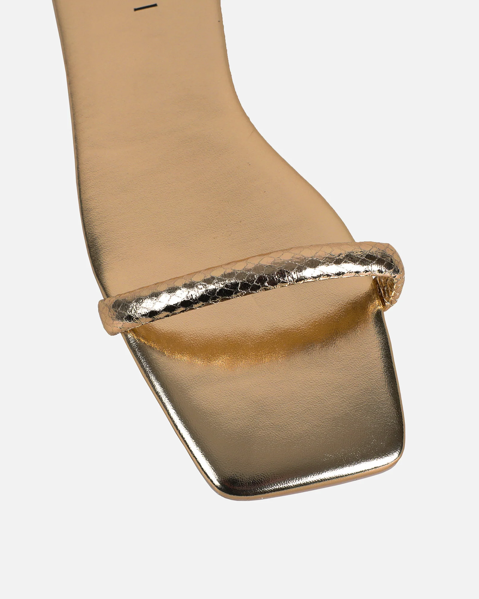 Shanaya Bronze Metallic Chain Sandals - Image 4