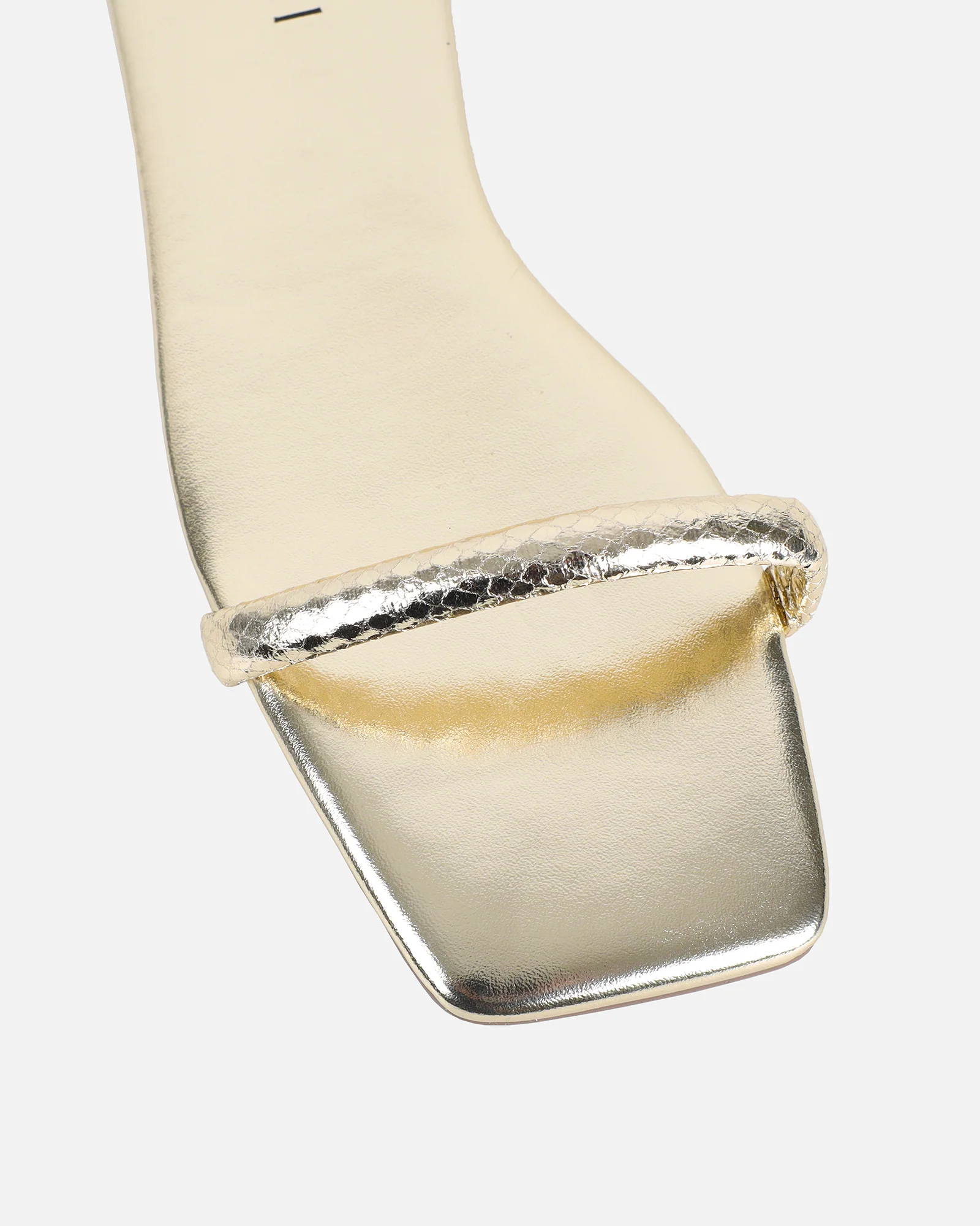 Shanaya Gold Metallic Chain Sandals - Image 4
