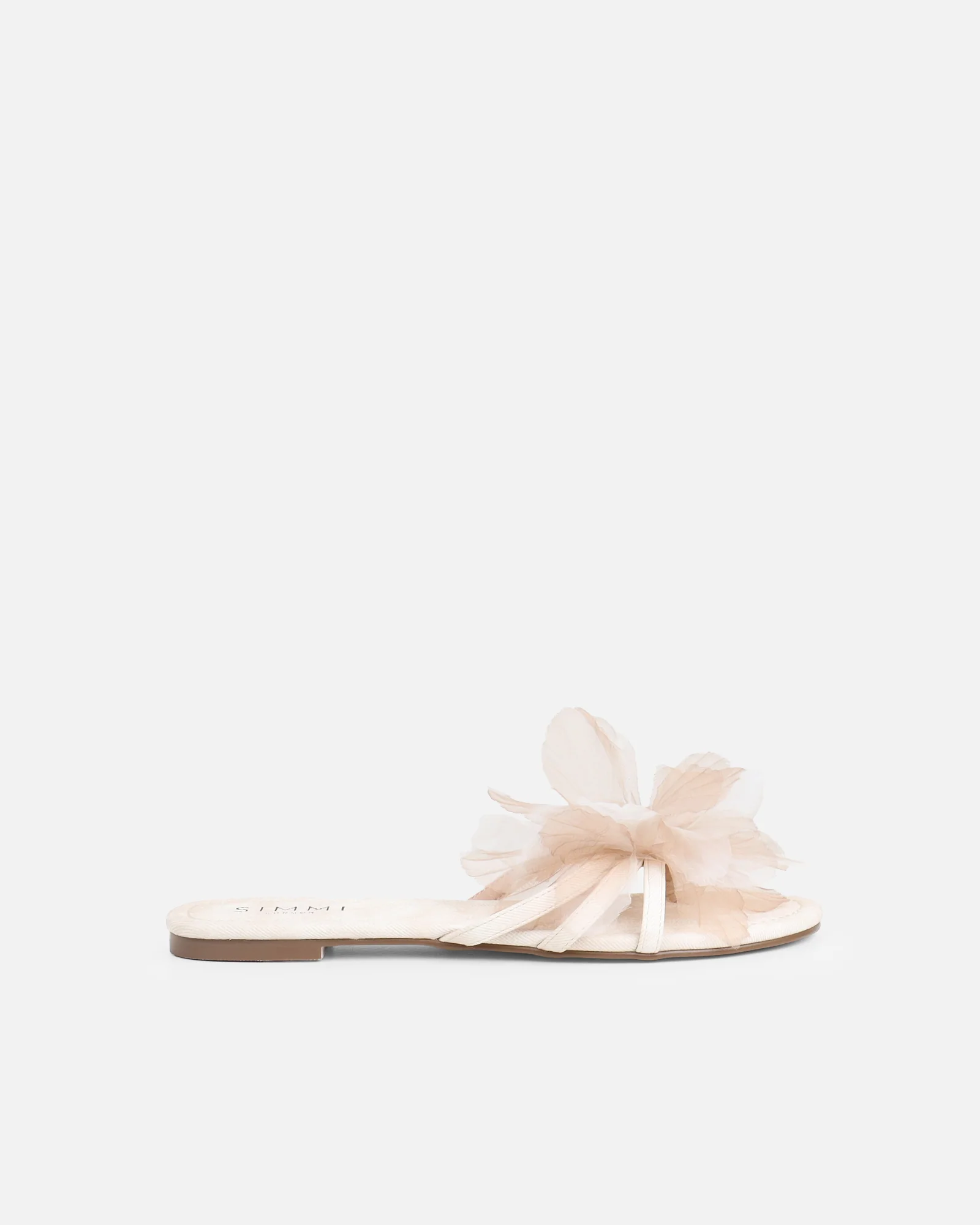 Shole Beige Wash Flat Sandals - Image 2