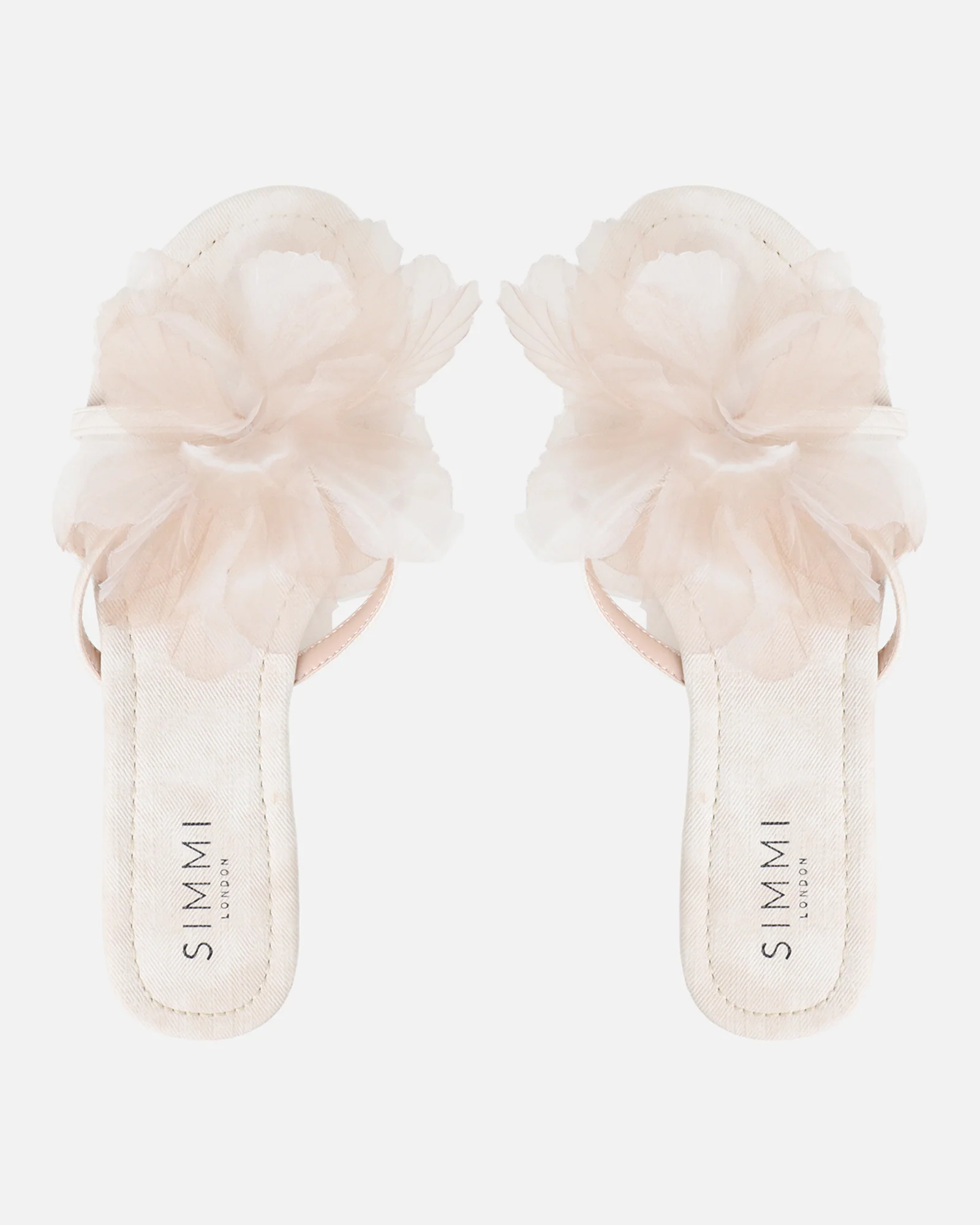 Shole Beige Wash Flat Sandals - Image 3