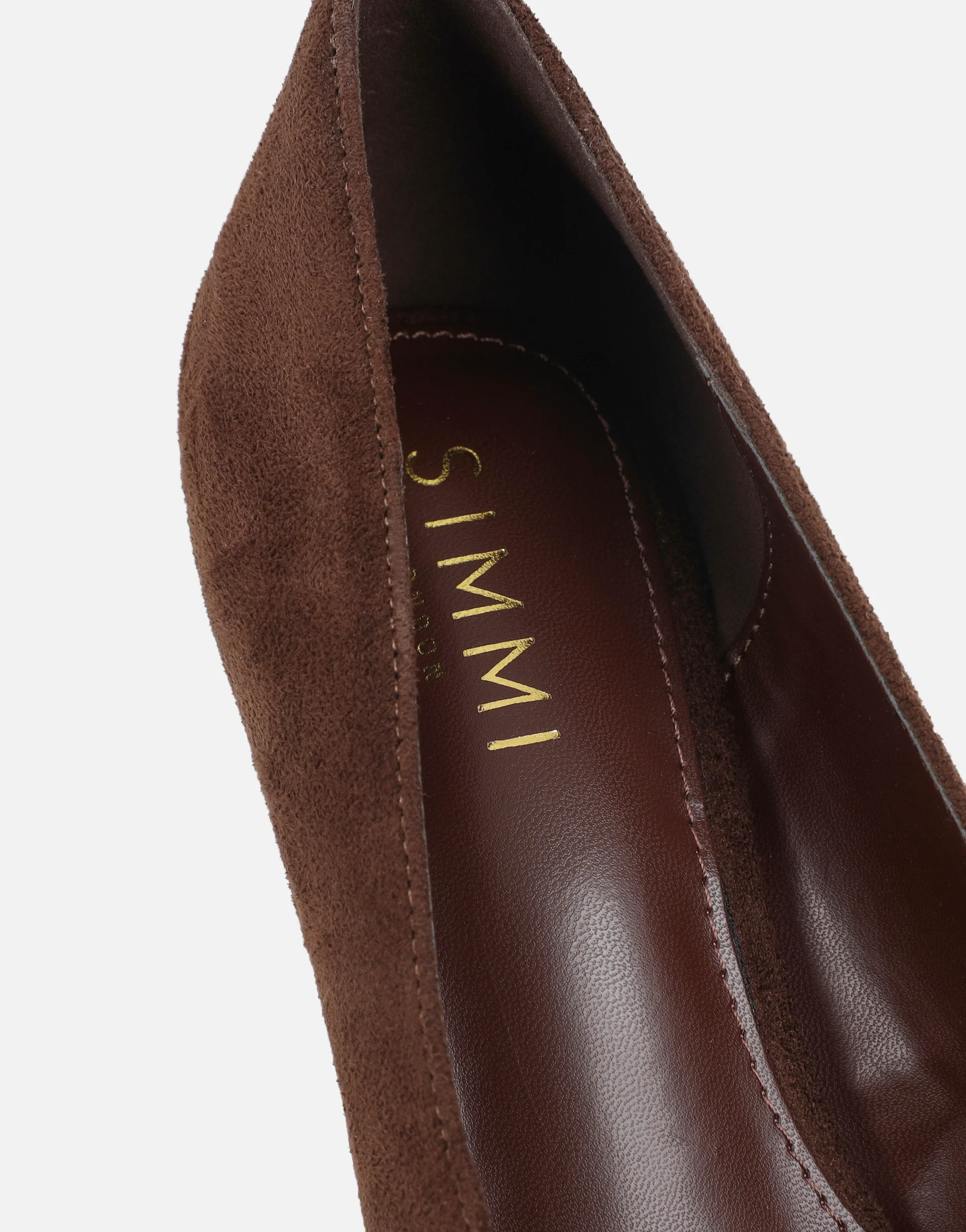 Sid Brown Suede Court Shoes - Image 3