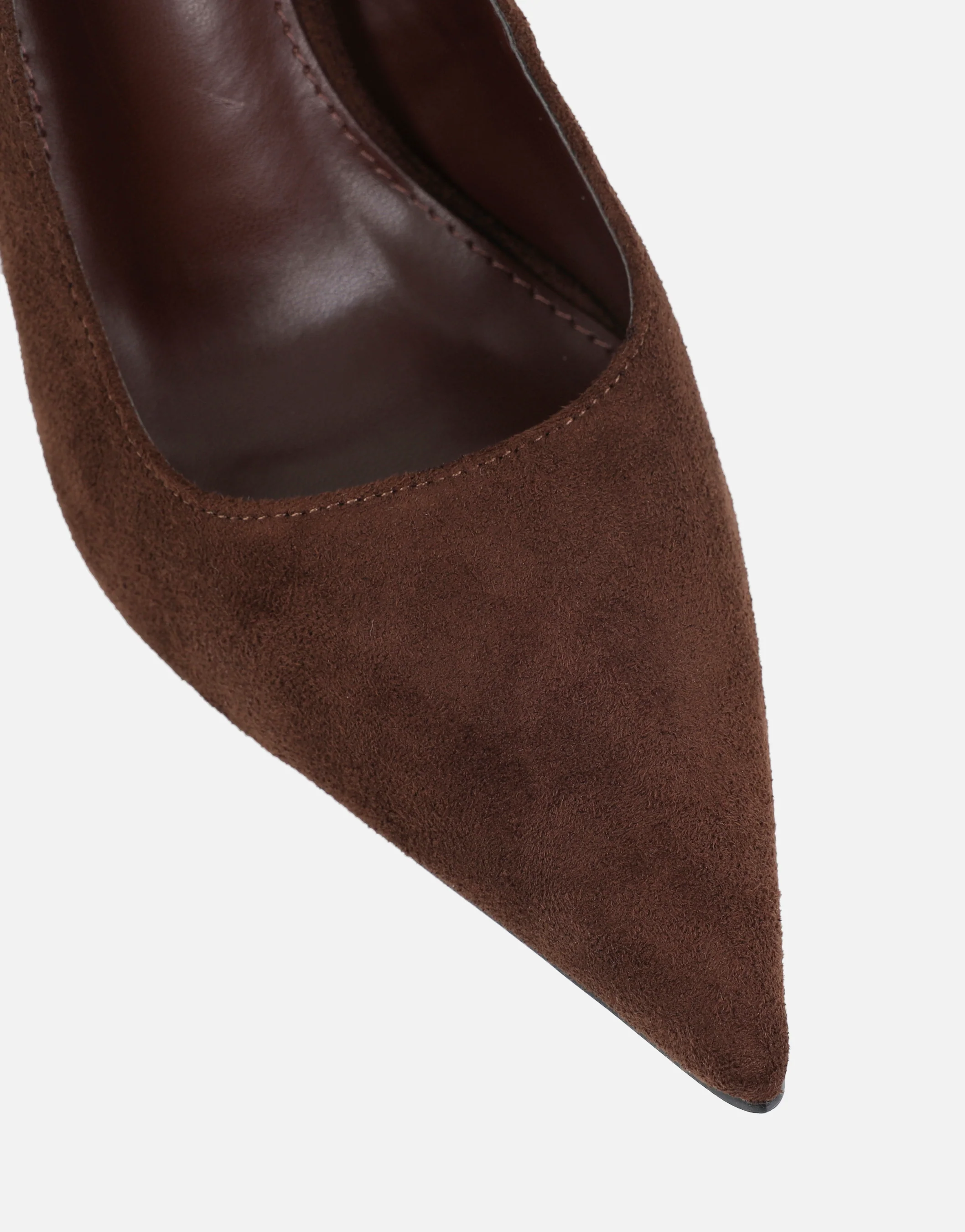 Sid Brown Suede Court Shoes - Image 4