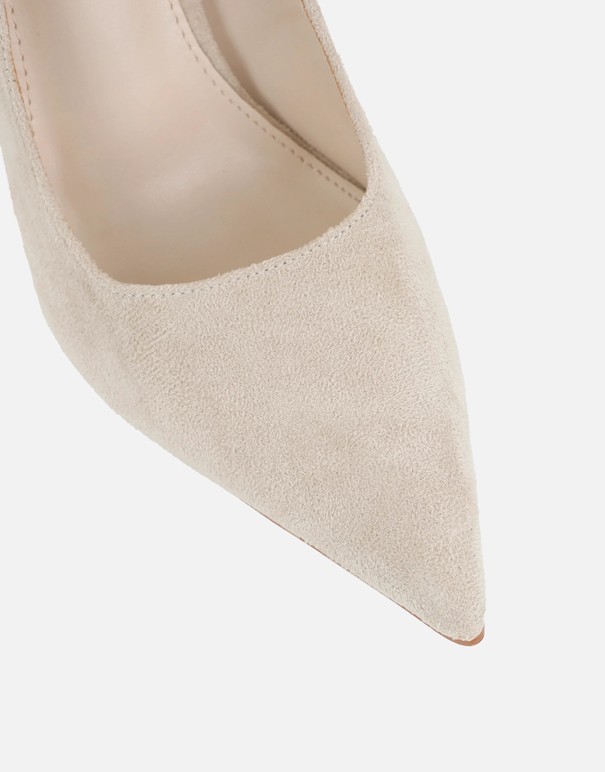 Sid Oatmeal Suede Court Shoes - Image 4